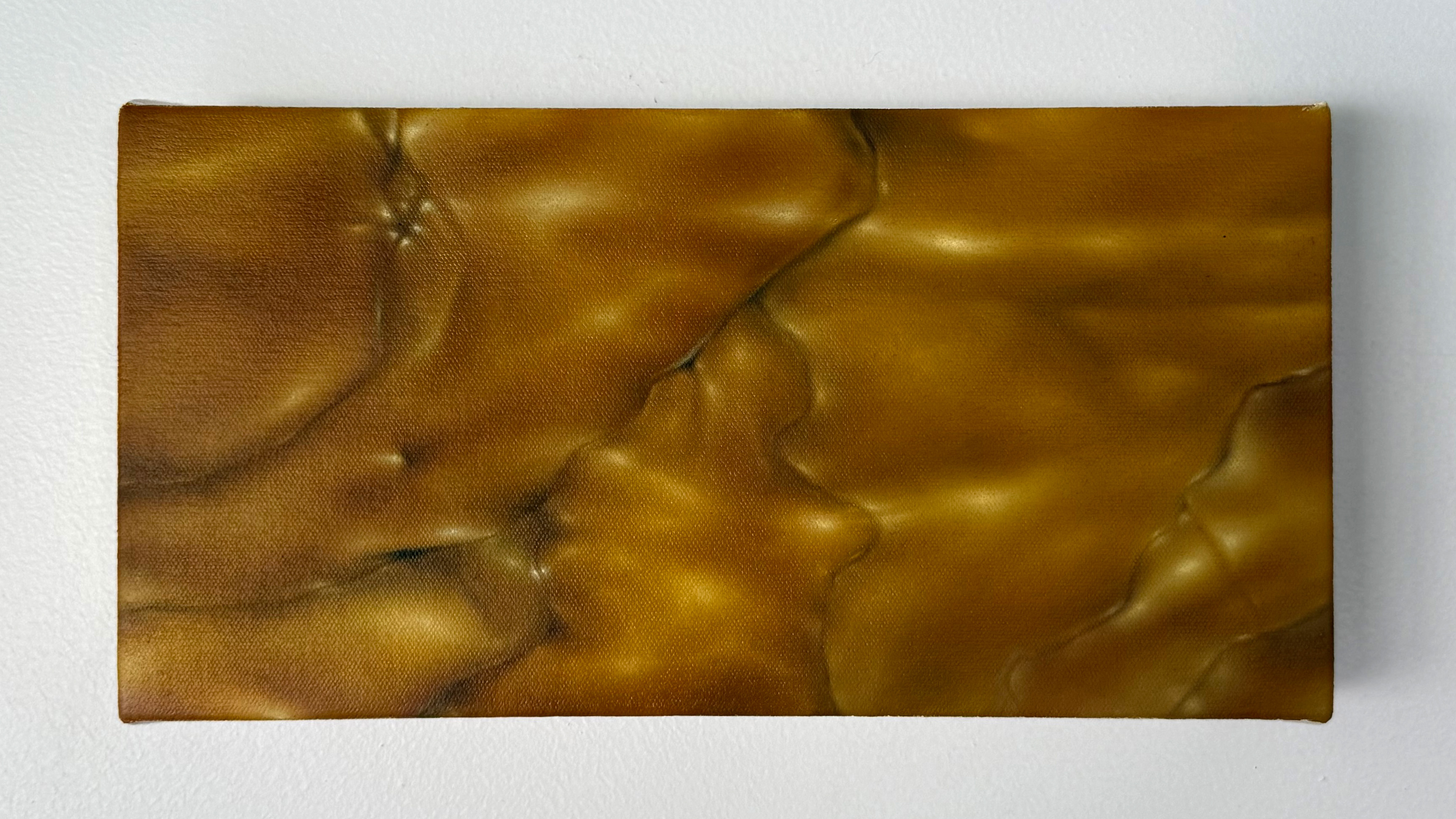 Arranca/Acompaña (2025), oil on canvas, 6x12"