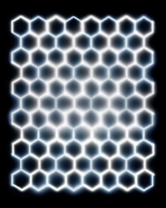 The Structure of Thought #12015Light drawing negative, chromogenic print, 40 x 32 inches