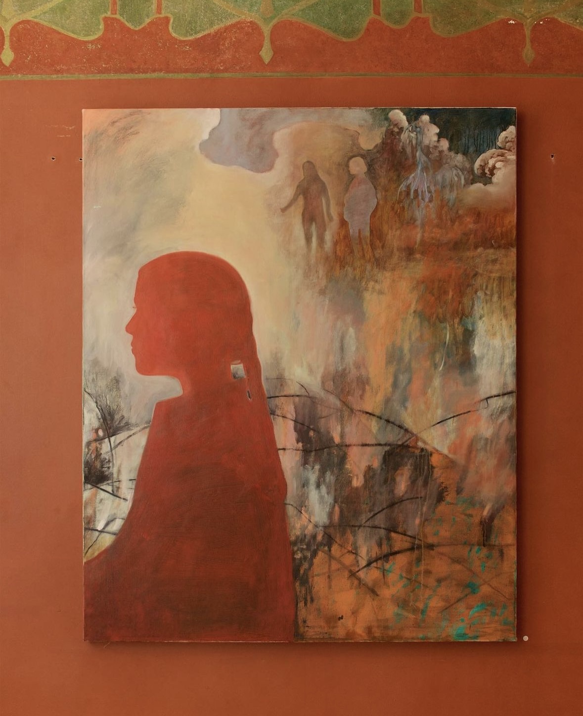 Bonfire / 2019 / 160 x 140 cm / oil on canvas 