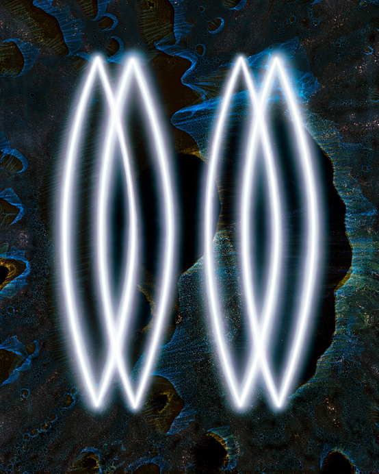 The Making or Being Of #12 (The Way of the Ghost)2022Light drawing and tampered negative, archival pigment print, 40 x 32 inches