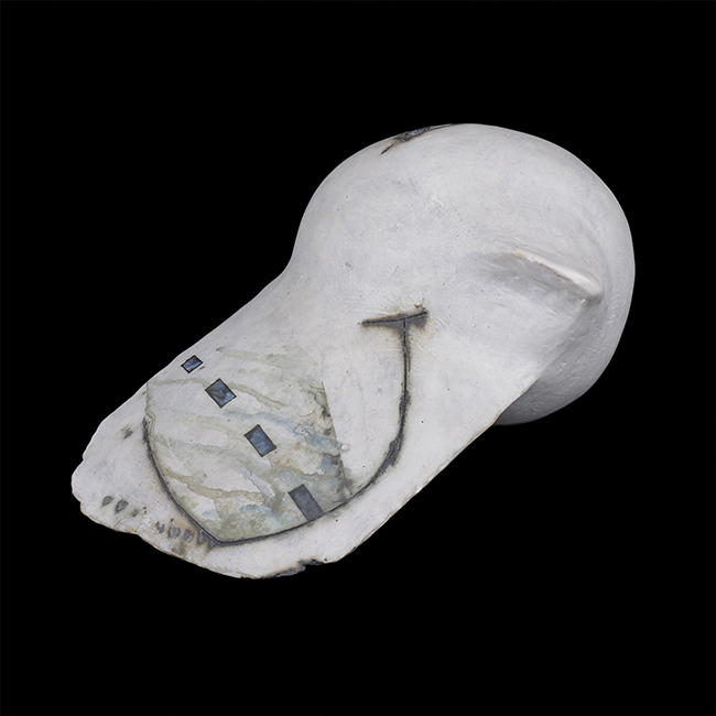 Globular Form with Fin