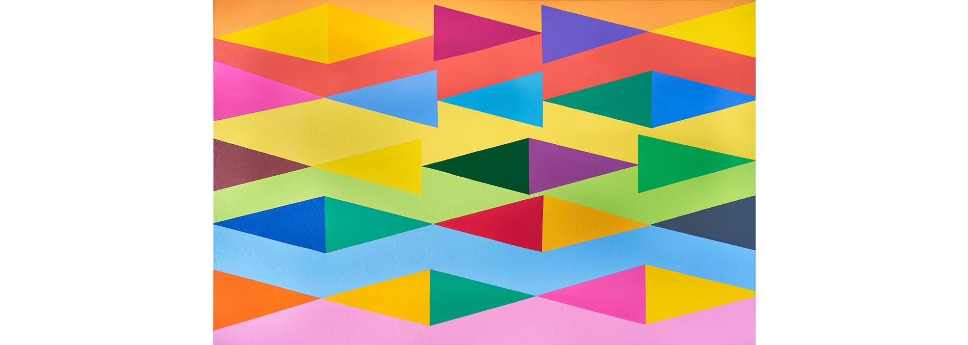 Sin título, 2024. Acrílico sobre tela, 95 x 135 cm.