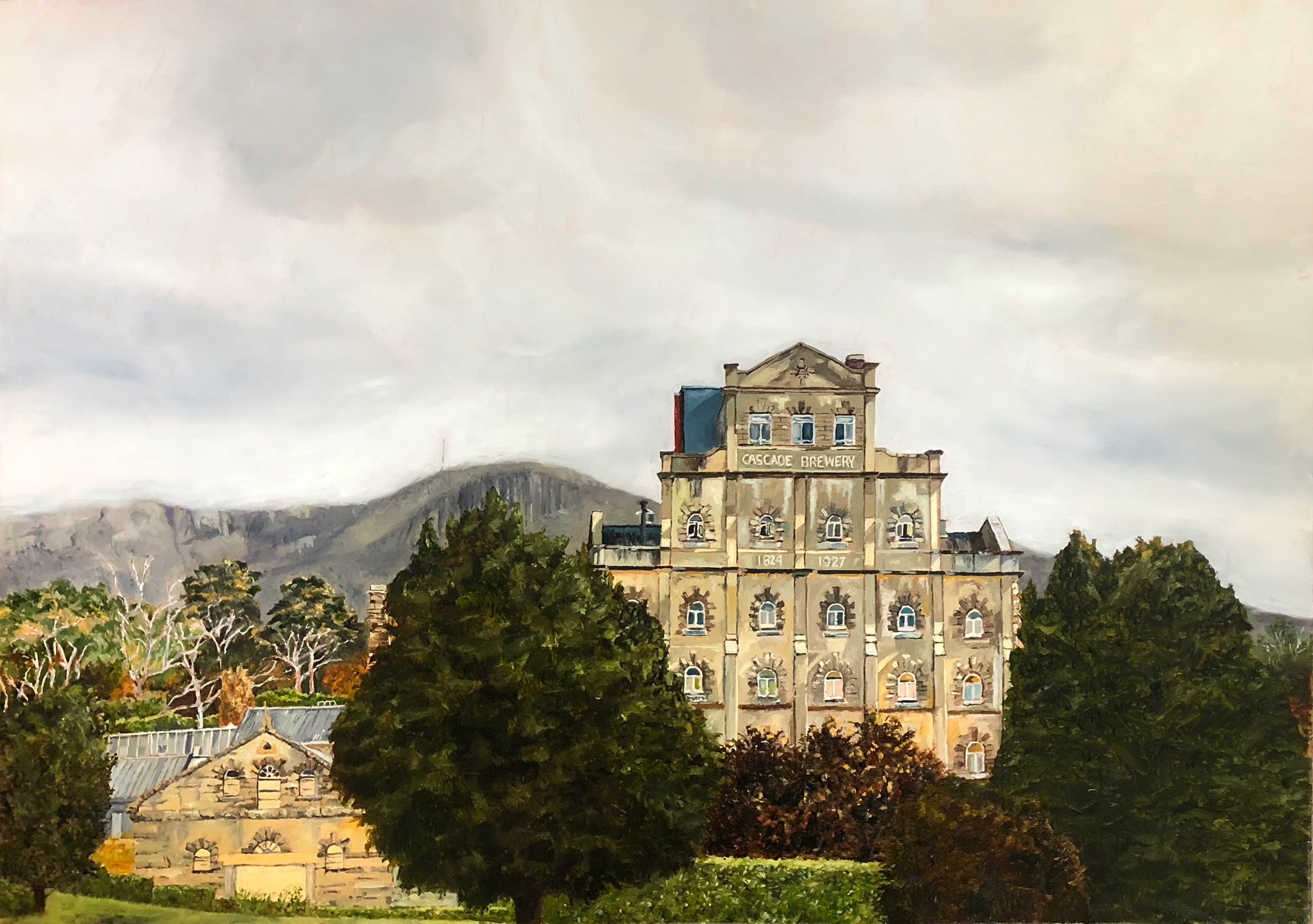 Hobart Brewery, Tasmania, Oil on Canvas, 50 x 70 cm.