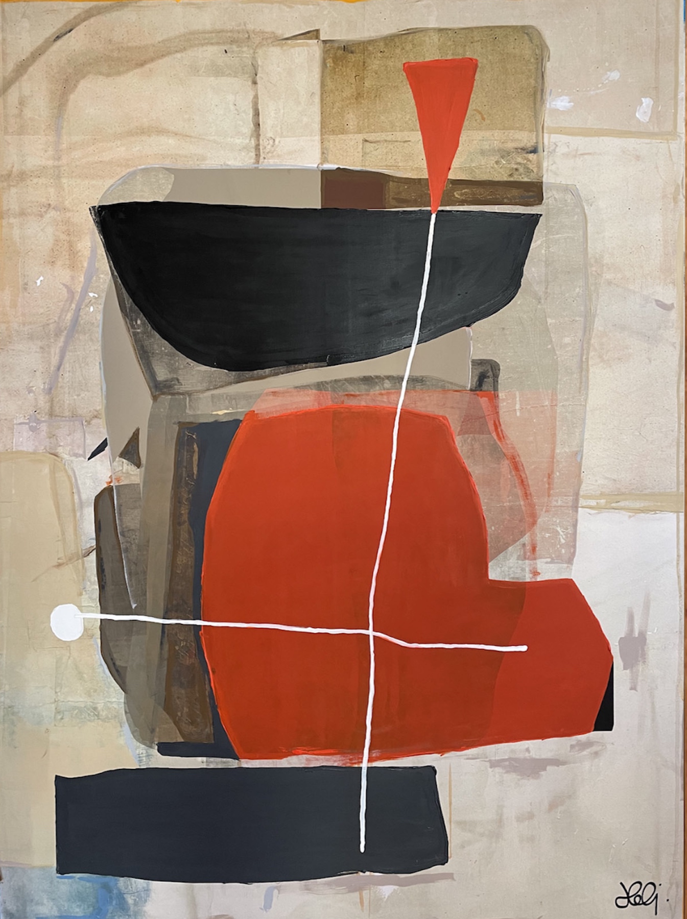 Sequence of Nothing, 2022160 x 120 cmMixed media on canvas