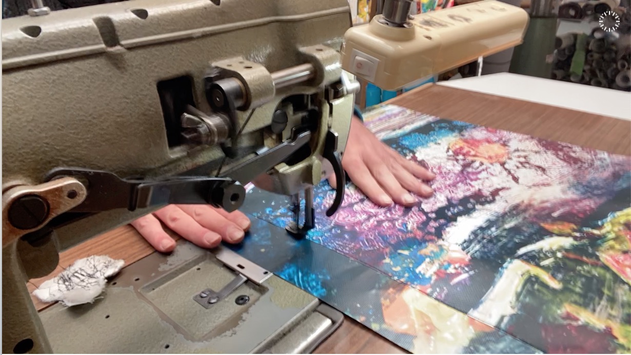 Sewn on a commercial machine for durability