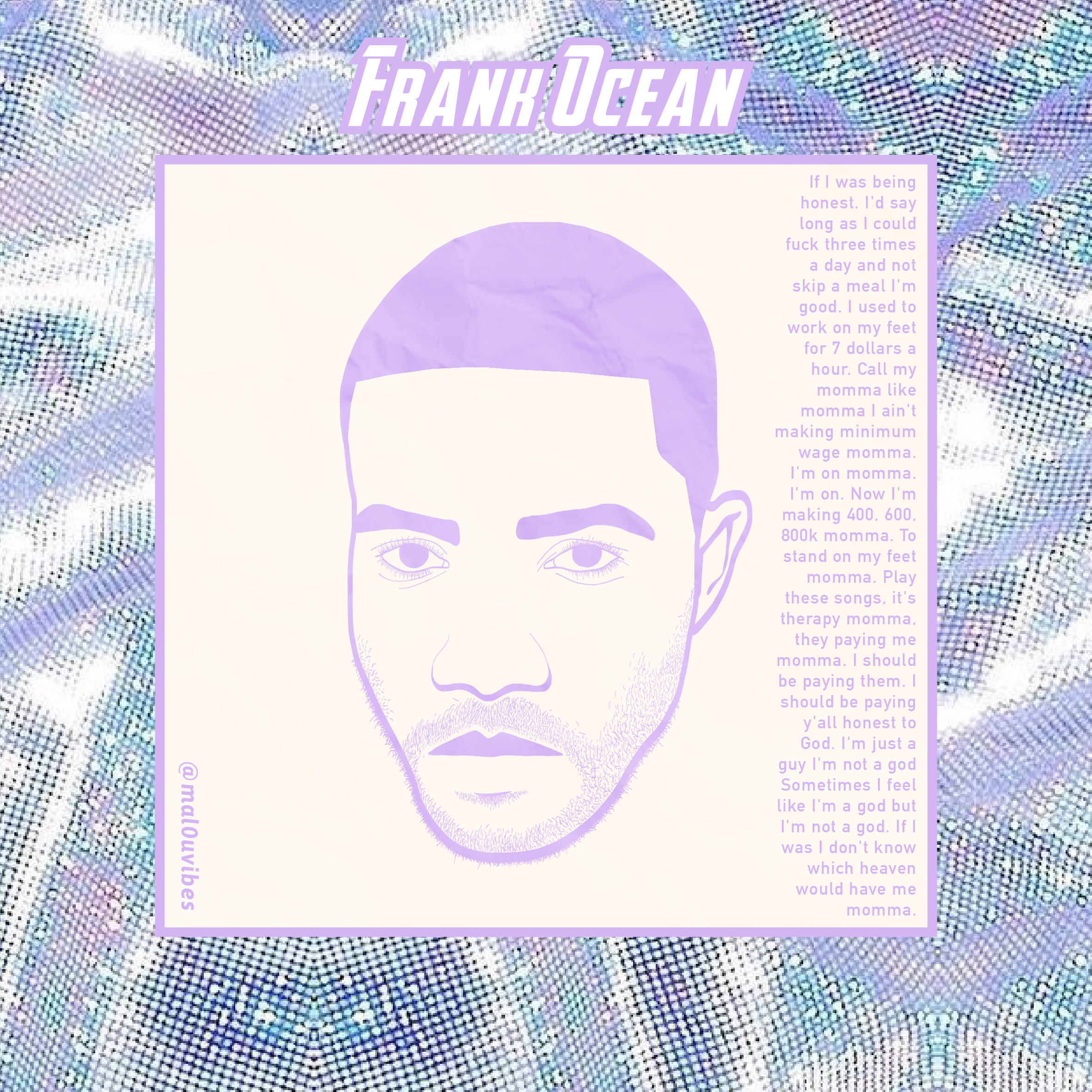 'Frank' Illustration + lyrics