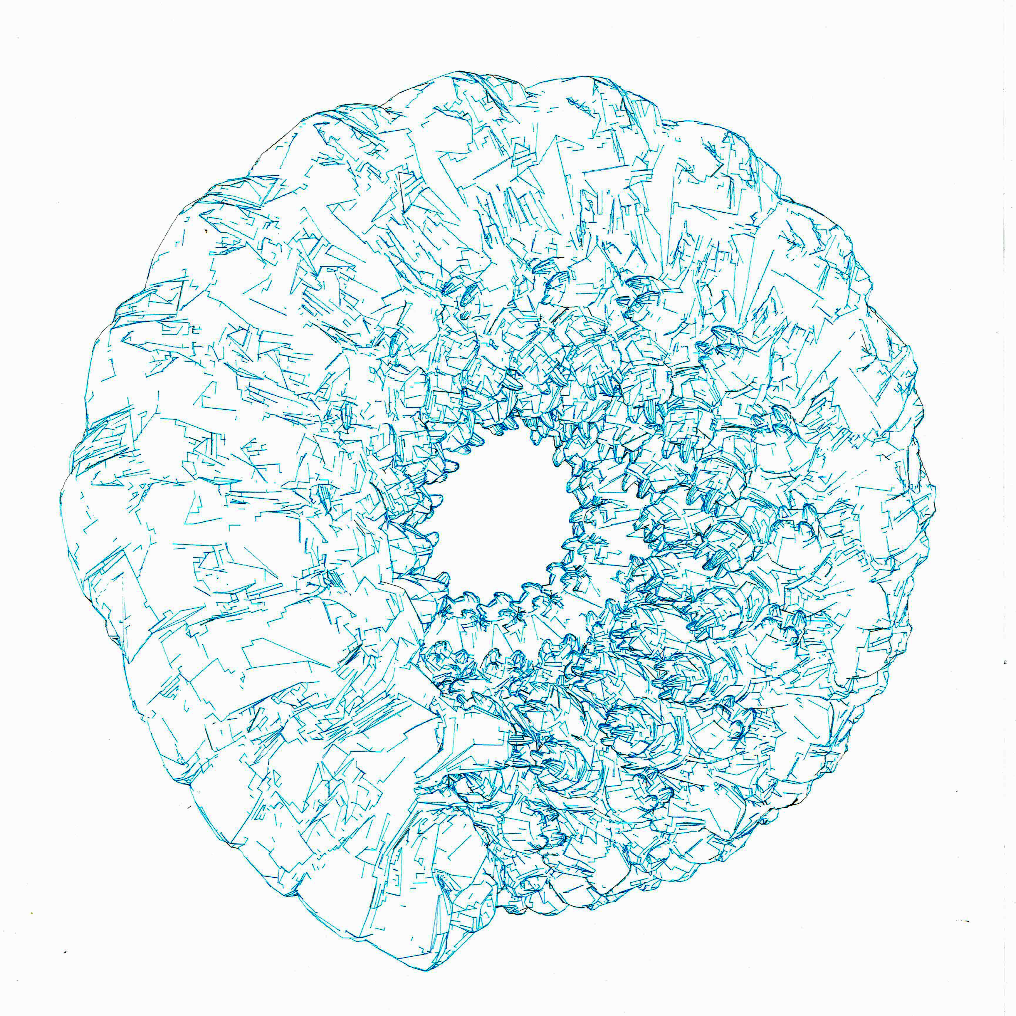 Tardigrade muté vue top - 30x30cm