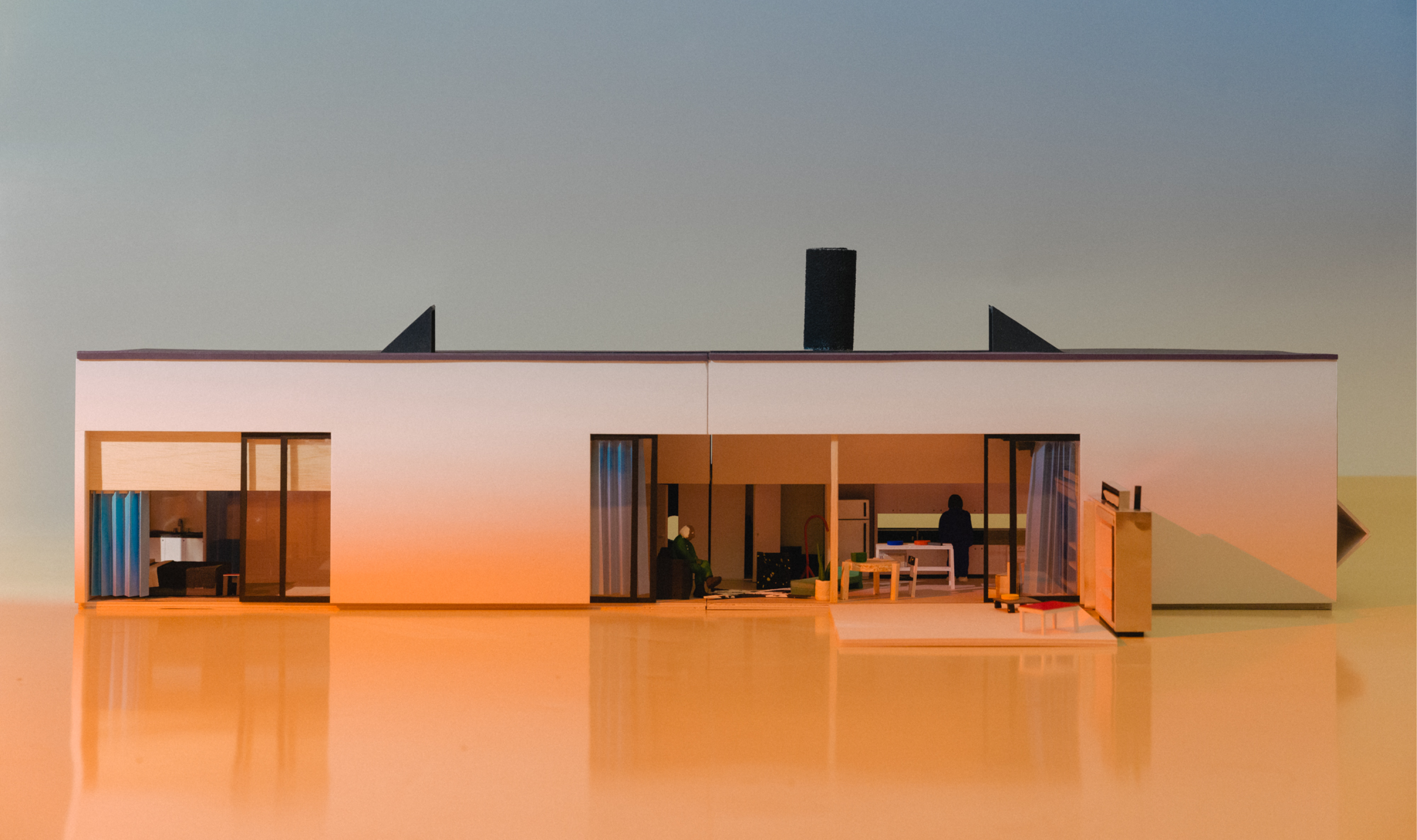 Casa em Botucatu, CLUBE (coord. de projeto: Luiz Solano).  Botucatu, Brasil, 2019. Projeto não construído.  1/4