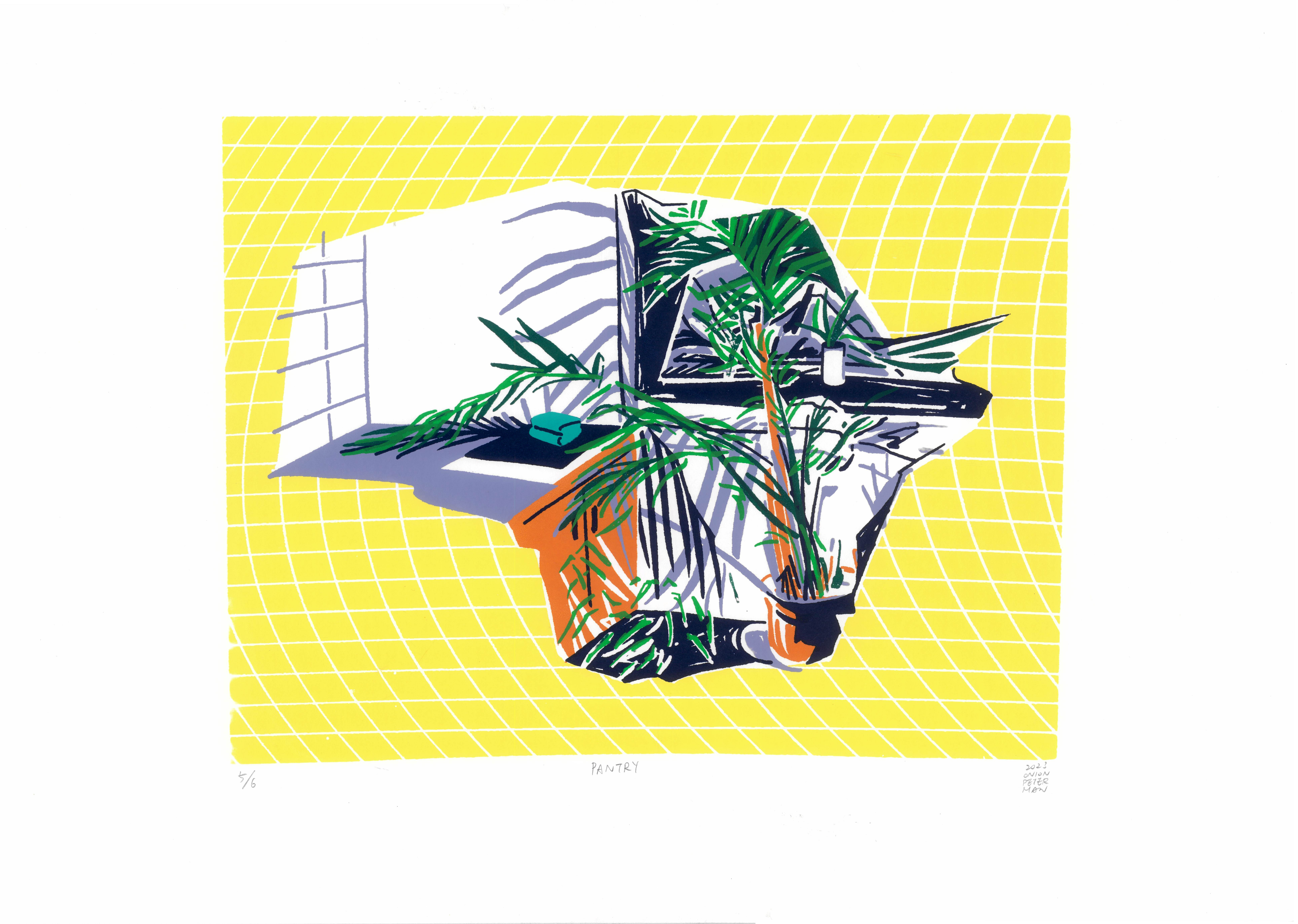 Pantry, 7-colour screen print, W50xH35cm, Edition of 6, 2023