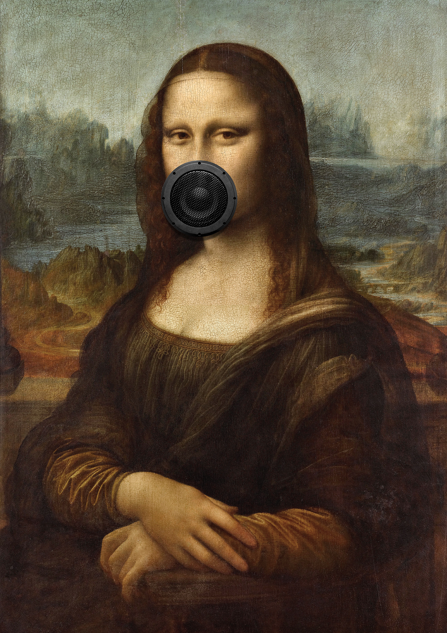 Lisa Says2025Ink on paper and speaker playing a loop of an edit of the song Lisa Says by Lou Reed53 x 75 cm