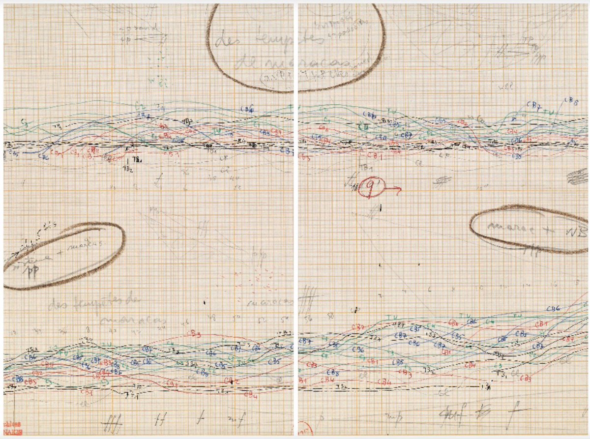 Xenakis graphical scores — Entire Landscapes