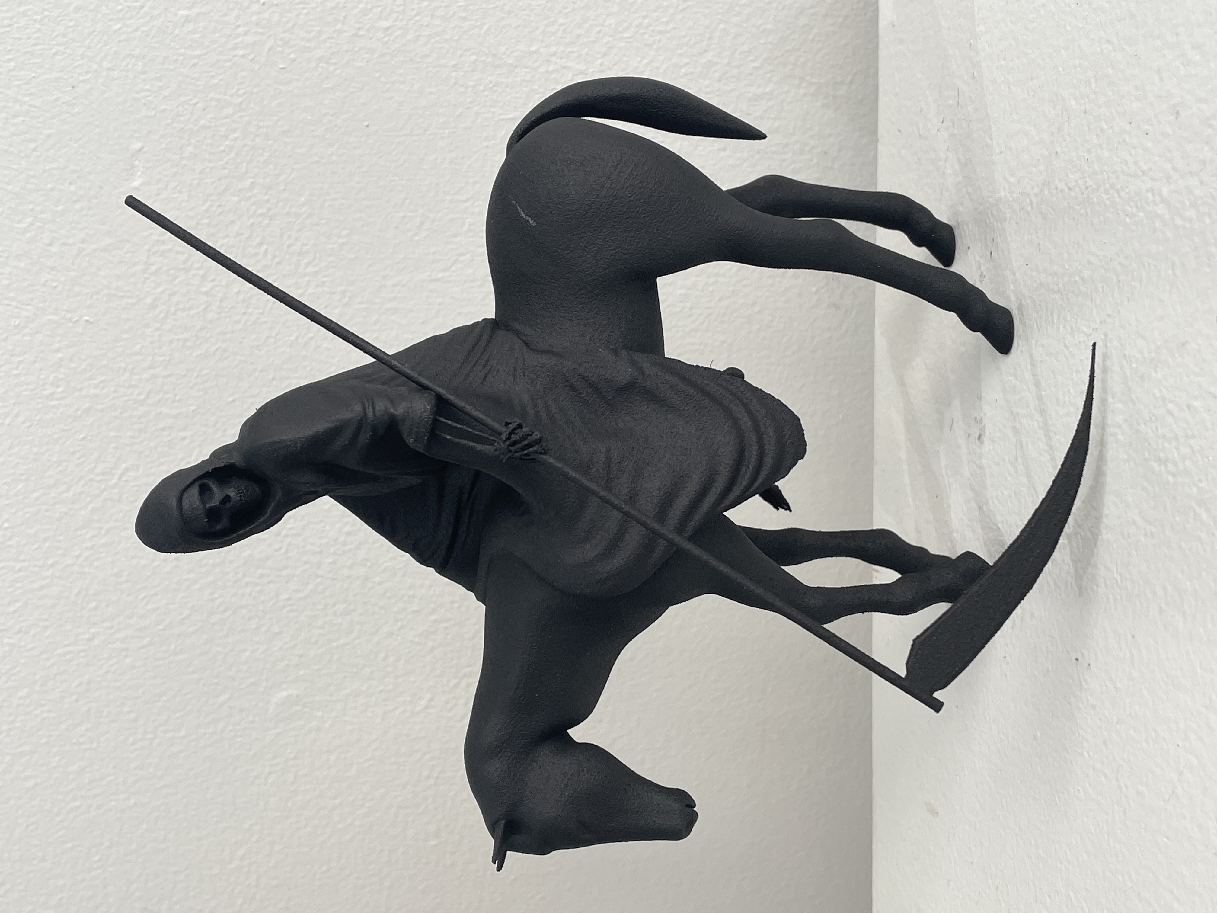  Reaper Statue #1,&nbsp;2021  6.5h x 6w x 3.5d in (16.51 x 15.24 x 8.89d cm)🔴