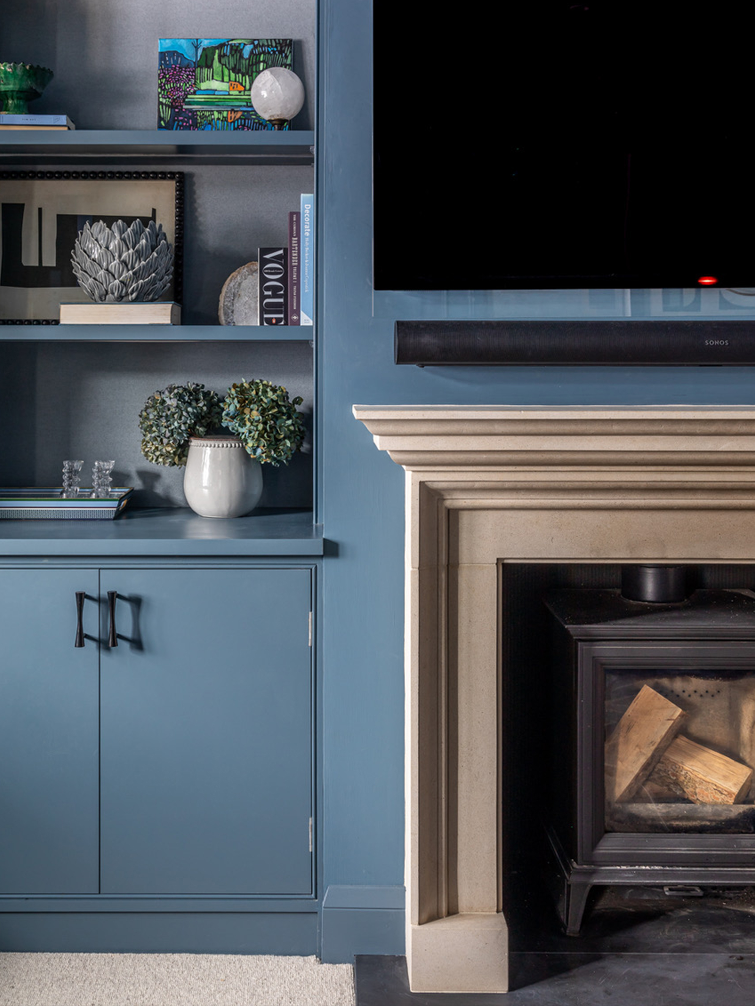 Georgian in Portland with slate hearth