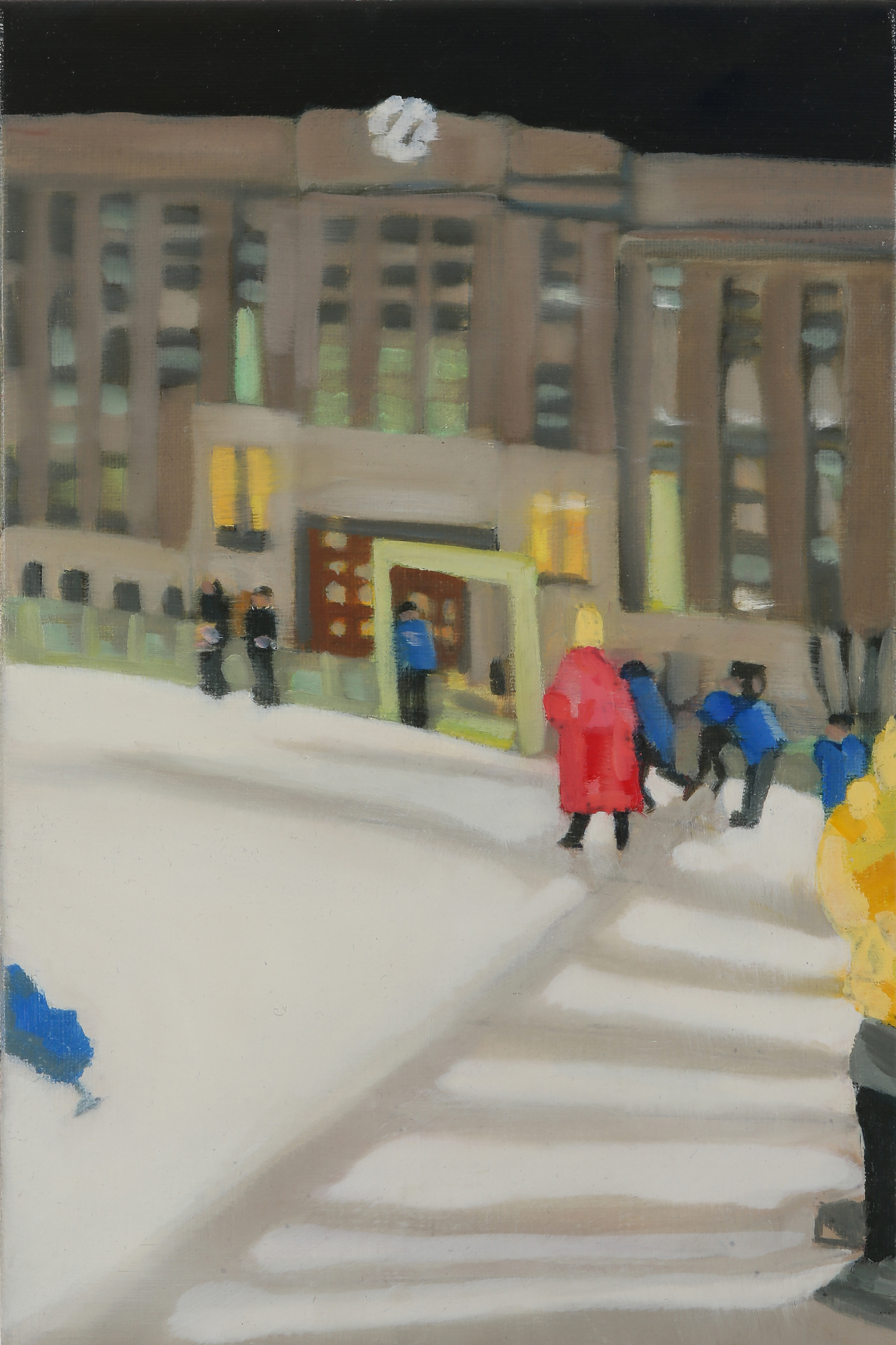 〈White ground〉, Oil on canvas, 33.0x22.2cm, 2013