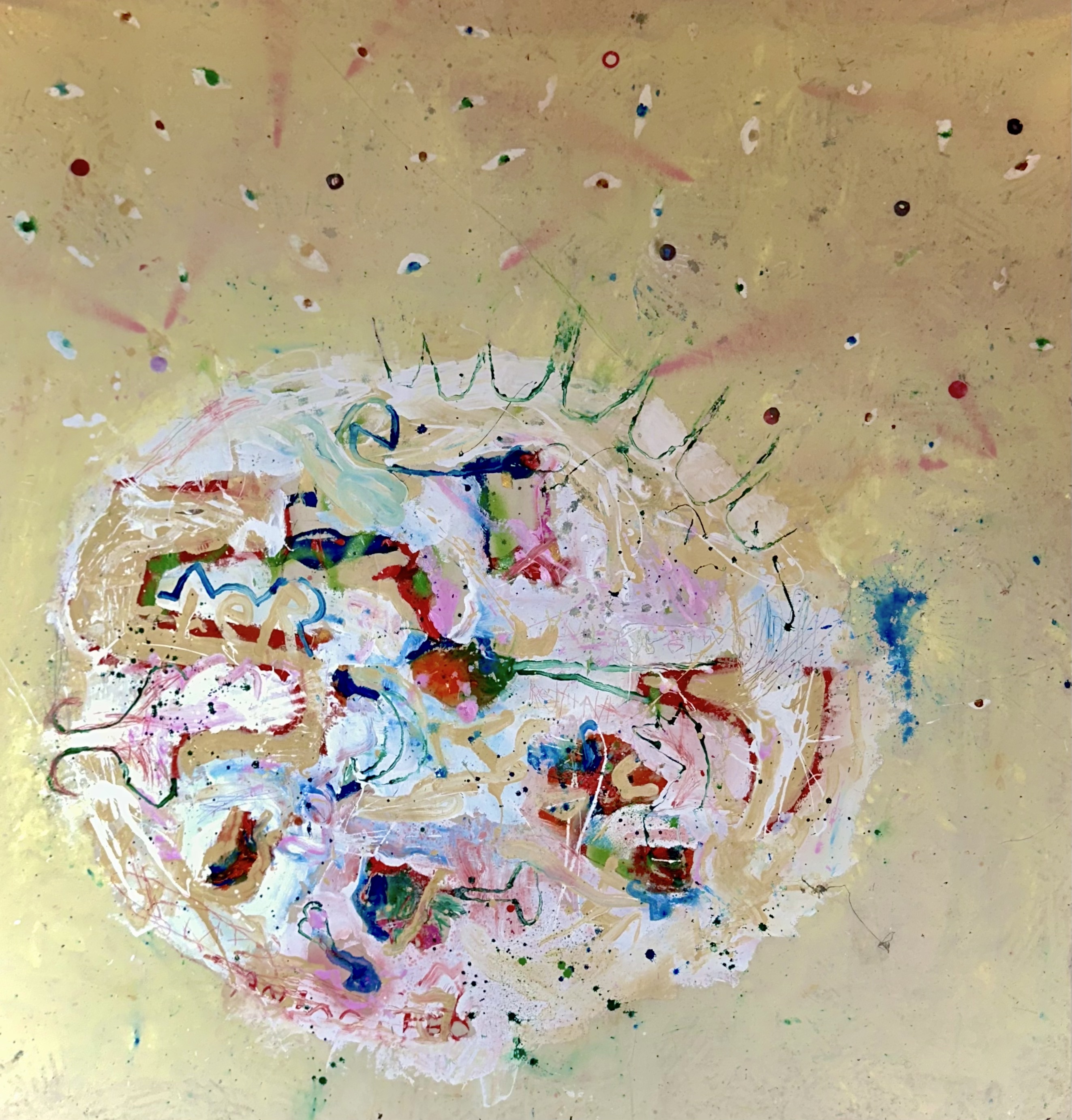 An echo in the eyeMixed Media on Canvas 165cm x 160cm