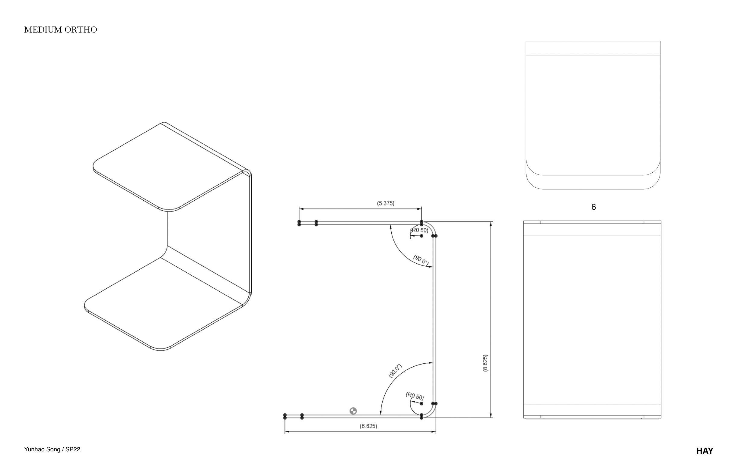 Tech pack for shelf M