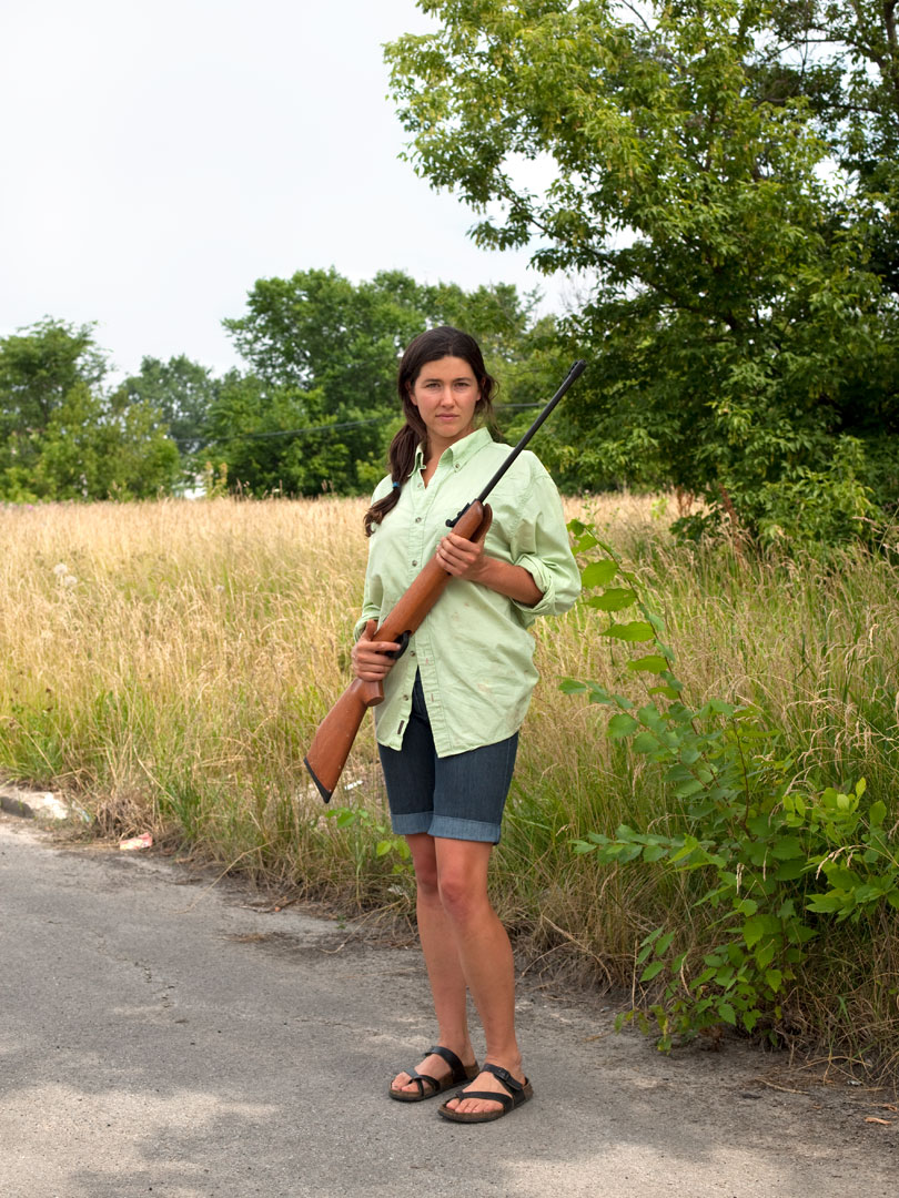 Emily hunting for pheasants, 2011