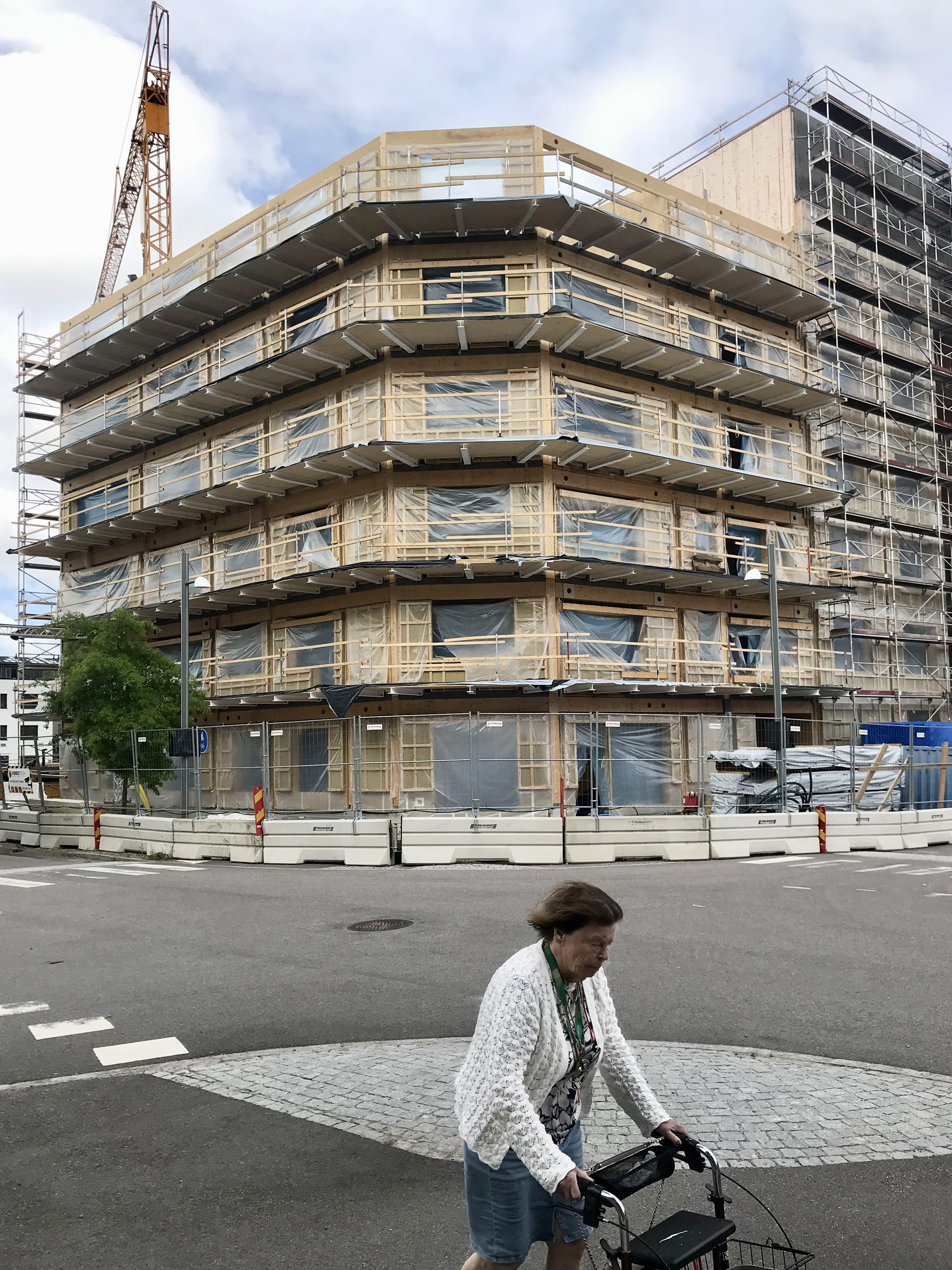 construction site visit_Intervallet_112 housing units - 100% wood construction 