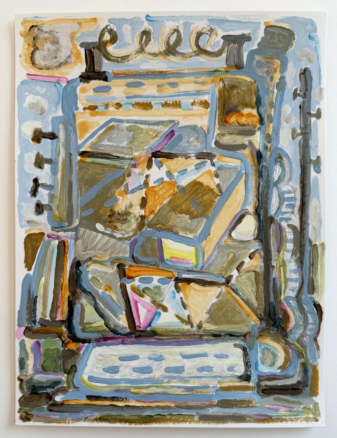 Untitled, 2024, Acrylic on paper, 12 x 9 in.