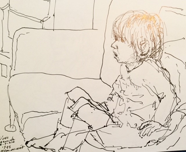 Voss bij de boze wolf op tv 2016 - 20x30 cm