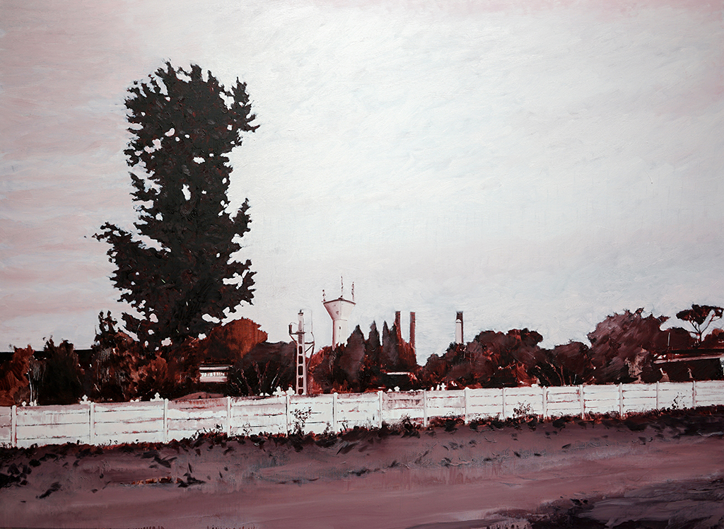 untitled (border world). 136 x 188cm. oil on canvas. 2019.