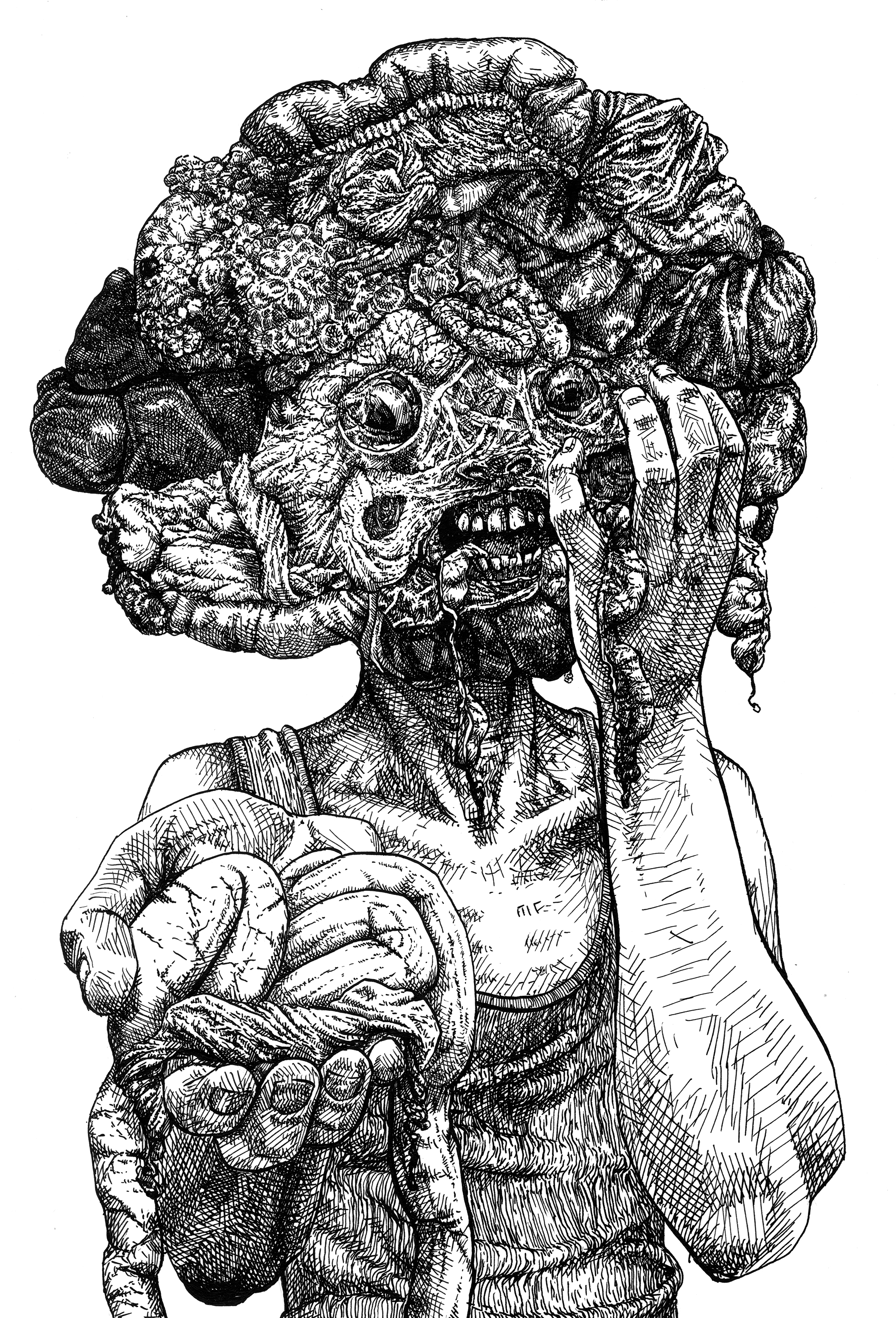 Want Some? Ink on bristol, 2017