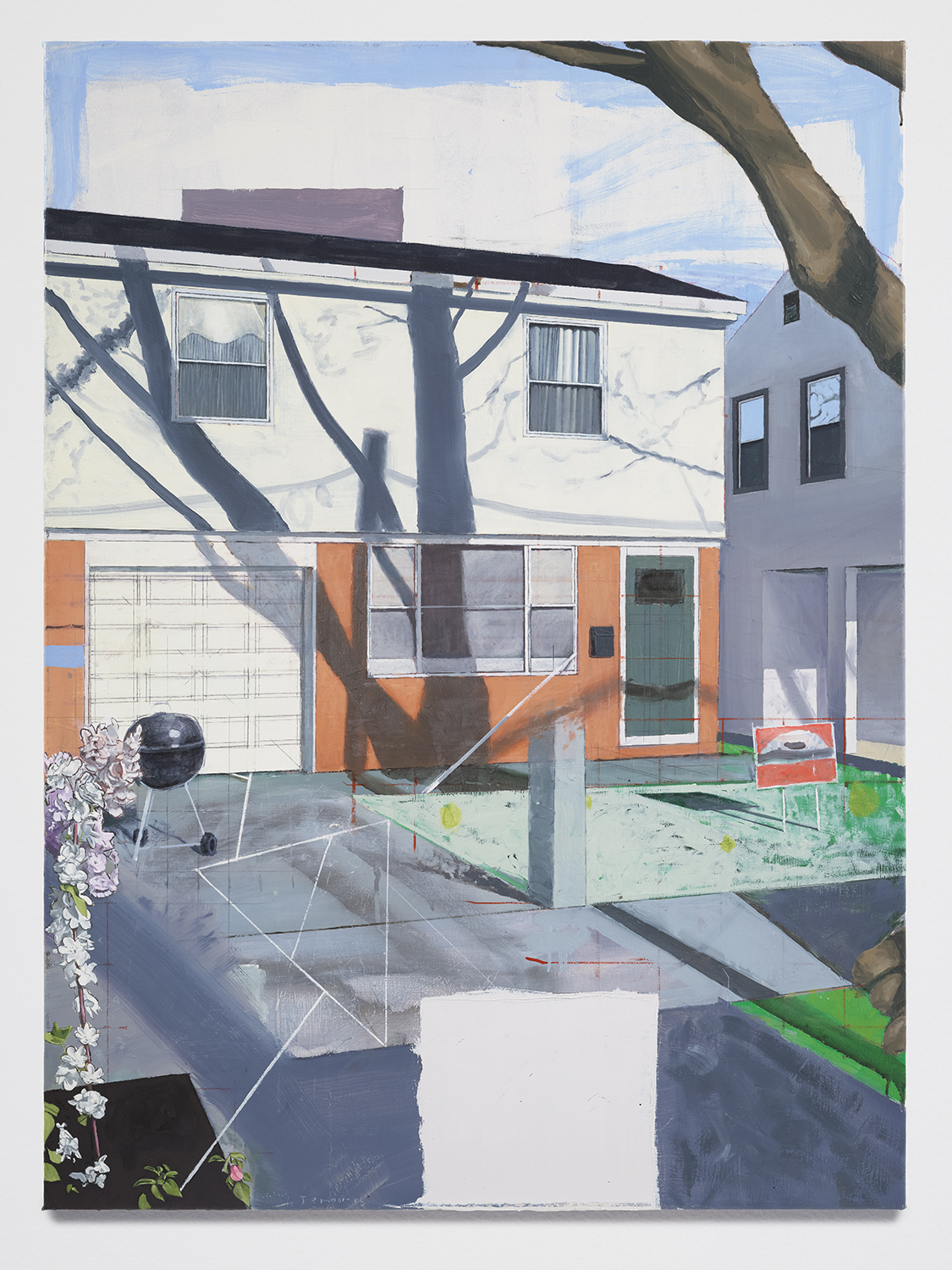 73rd btwn 30th & 31st; Oil Paint and Shellac on Canvas; 38x28 inches