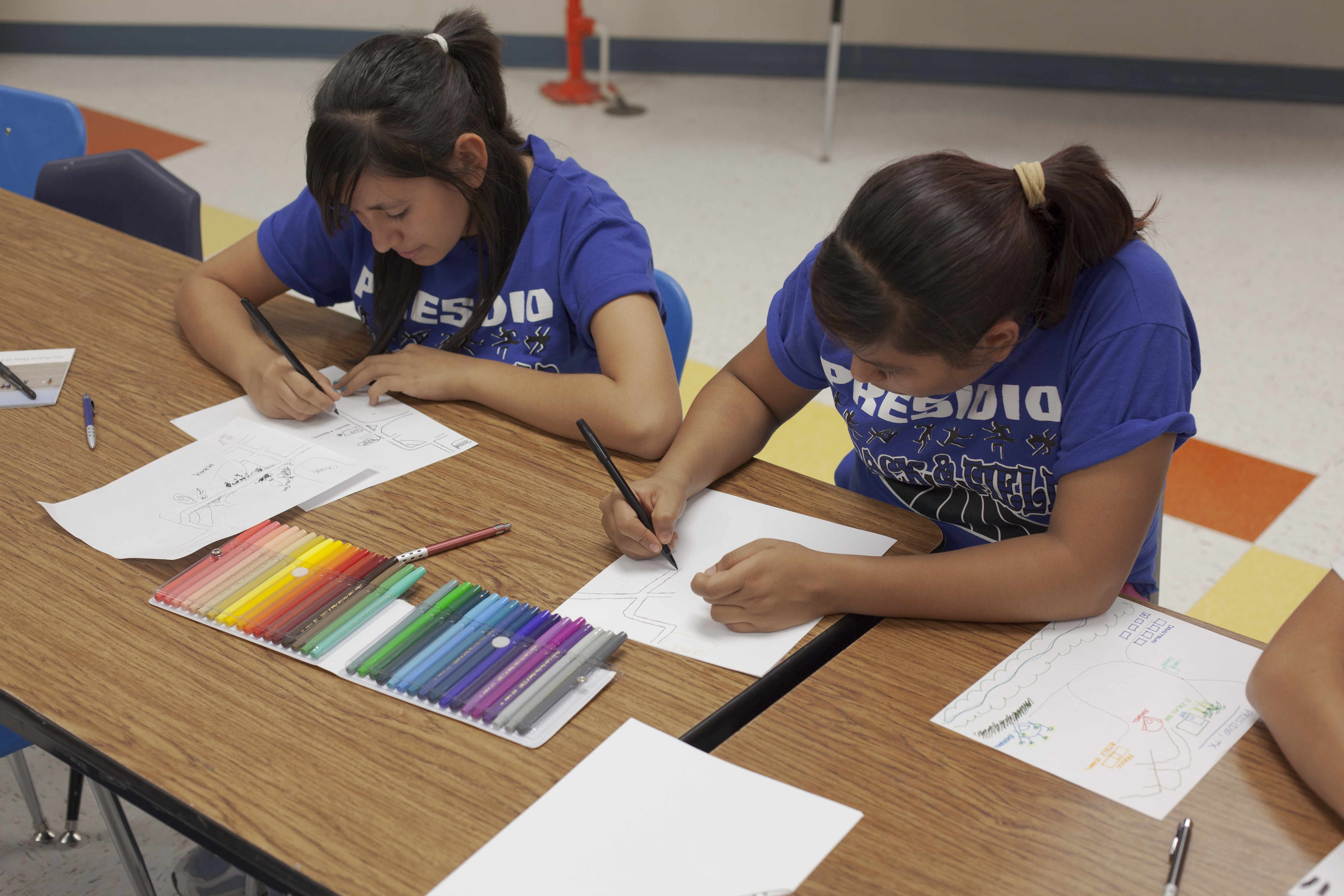 Jason, Students Working on Mental Maps