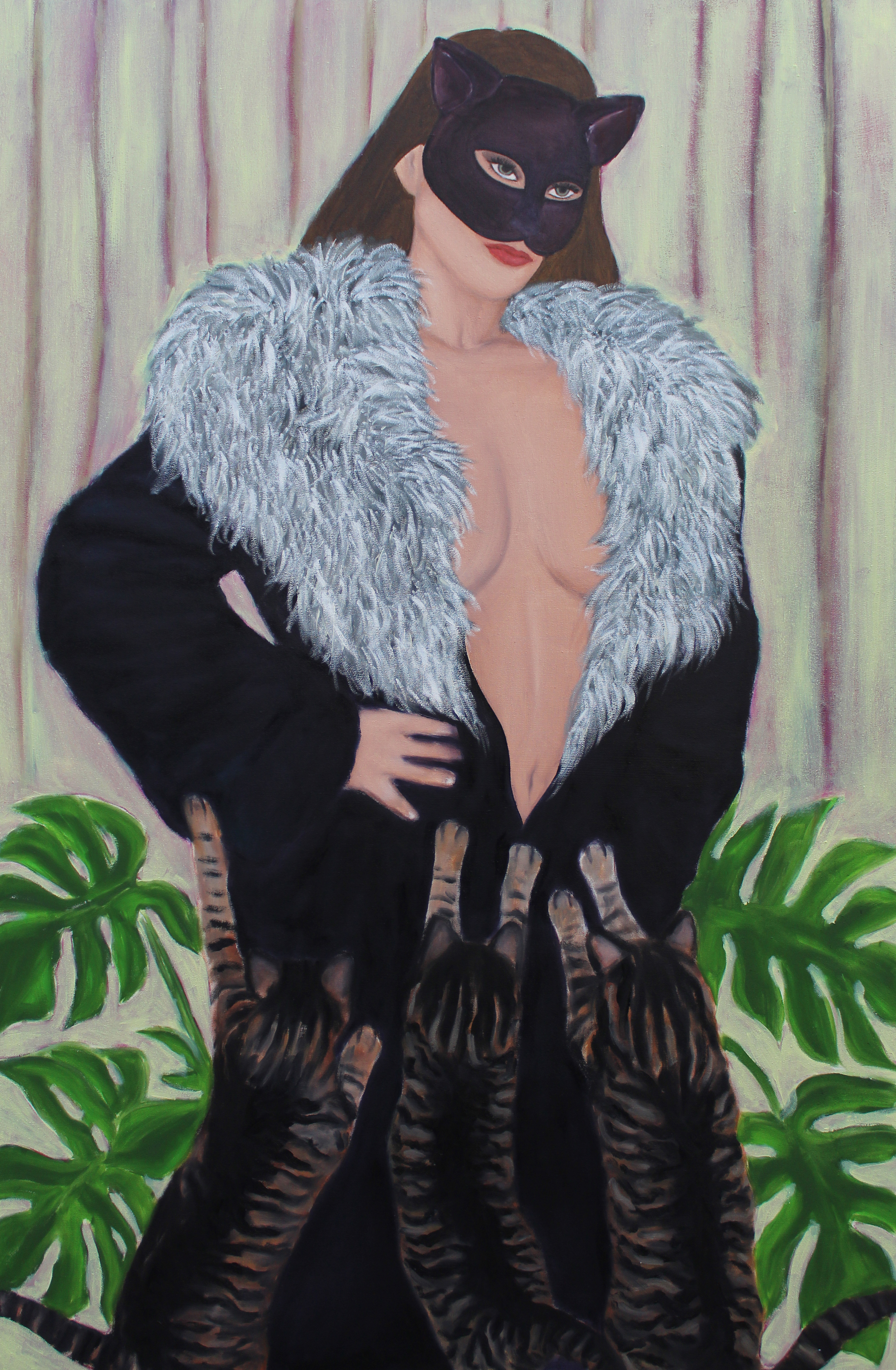 Goddes, Oil on canvas, 117x77, 2023