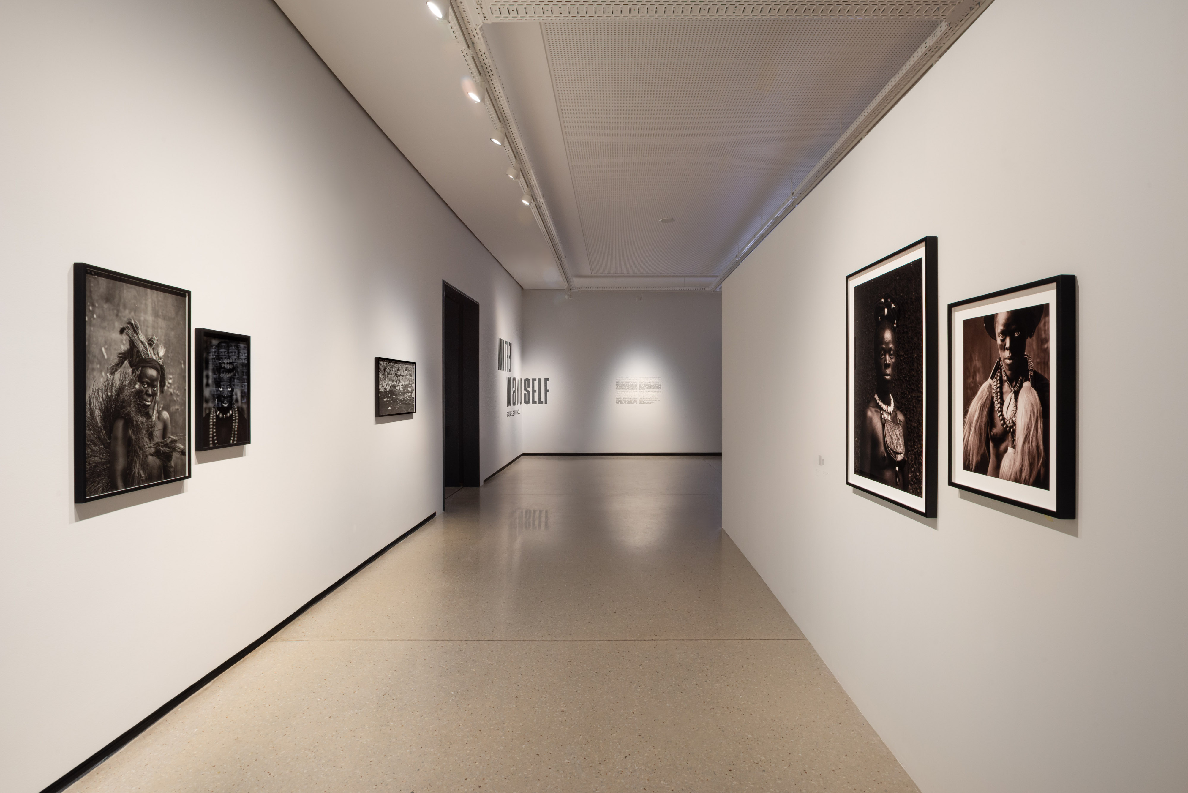 Installation view of And then you see yourself: Zanele Muholi.