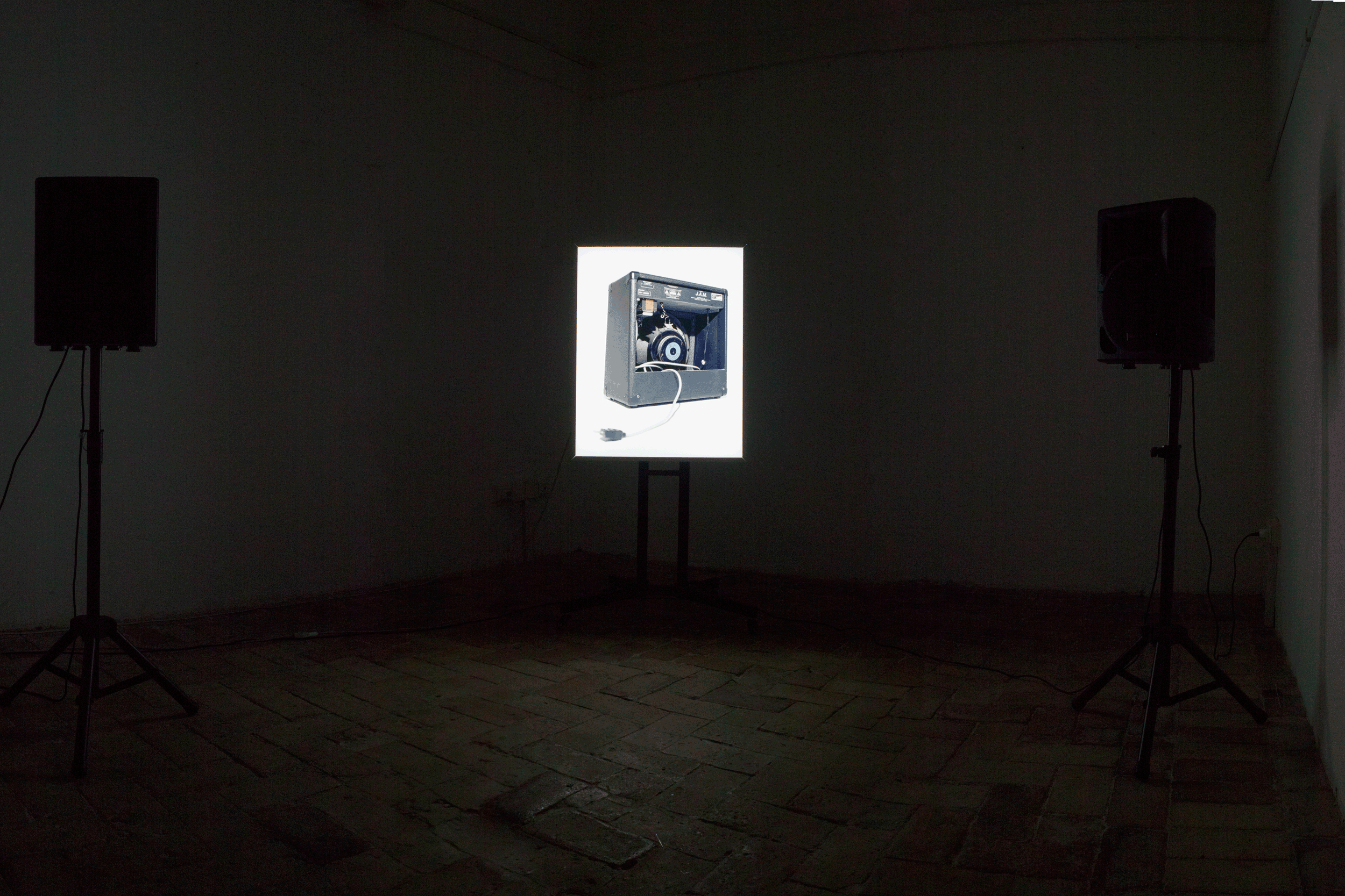 "Darkroom" light & sound installation curated by Marco Paltrinieri