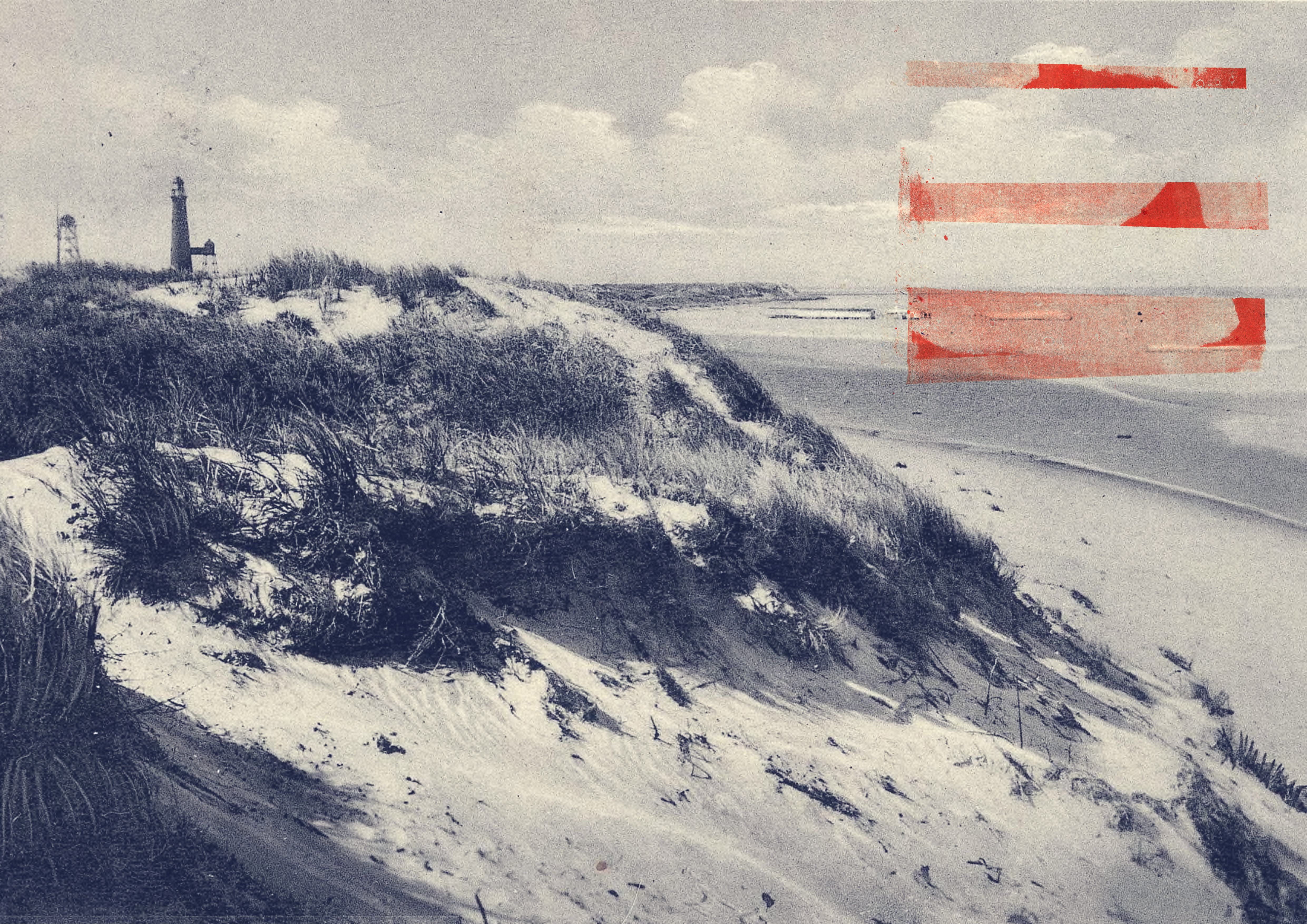 spread uit de zine 'botvangst bij avond', over platentektoniek en een moeder met verloren zonen op een eiland. -winter 2023