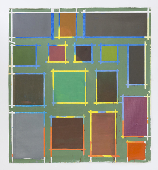 Un bárbaro en las sierras II, 2015. Oil and matt enamel on canvas. 205 x 186 cm (80 x 73 inches)