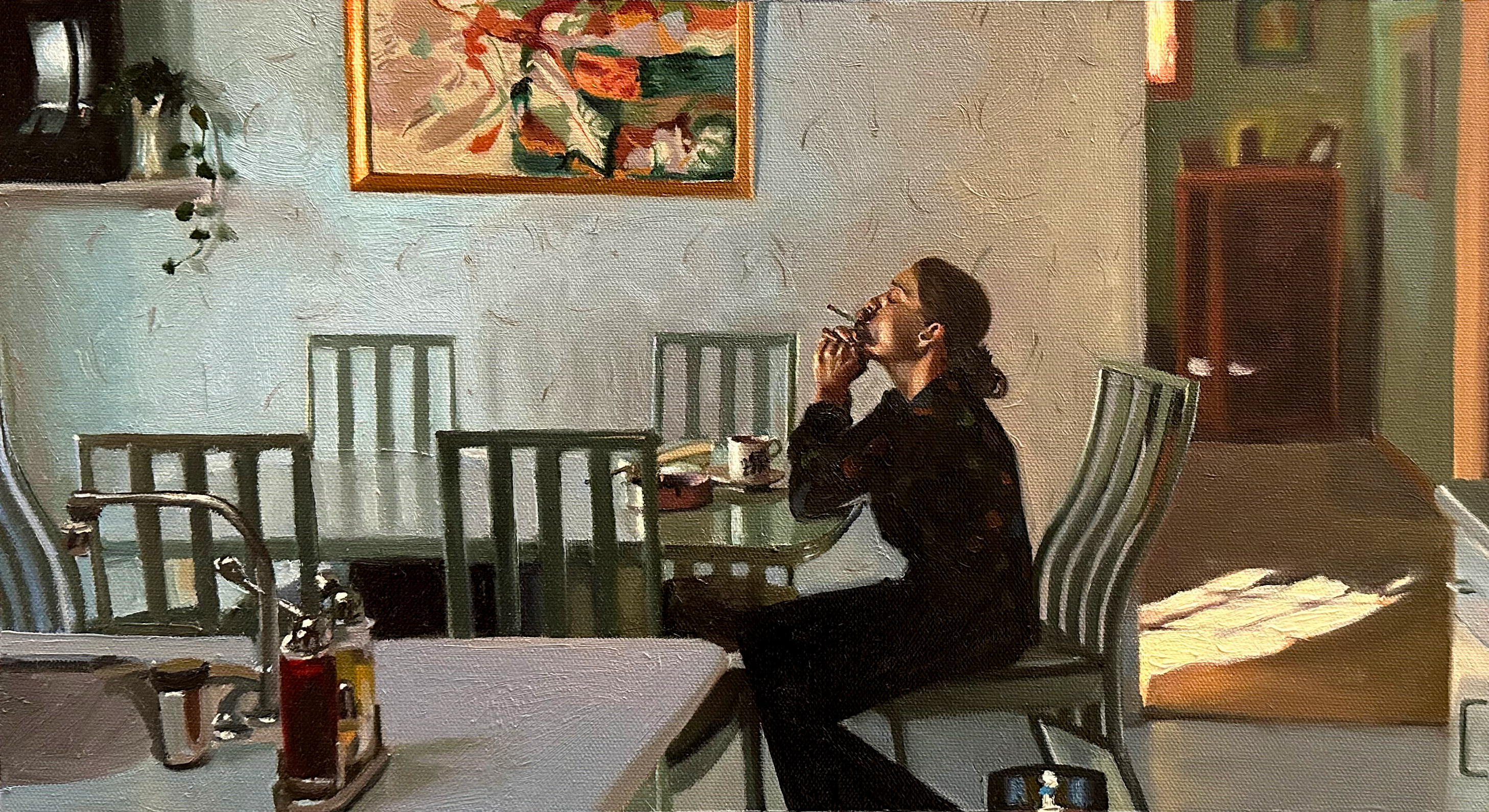 Detail from Amour Fou (With The 'Mother'), oil on canvas, 40 x 30", 2022-23