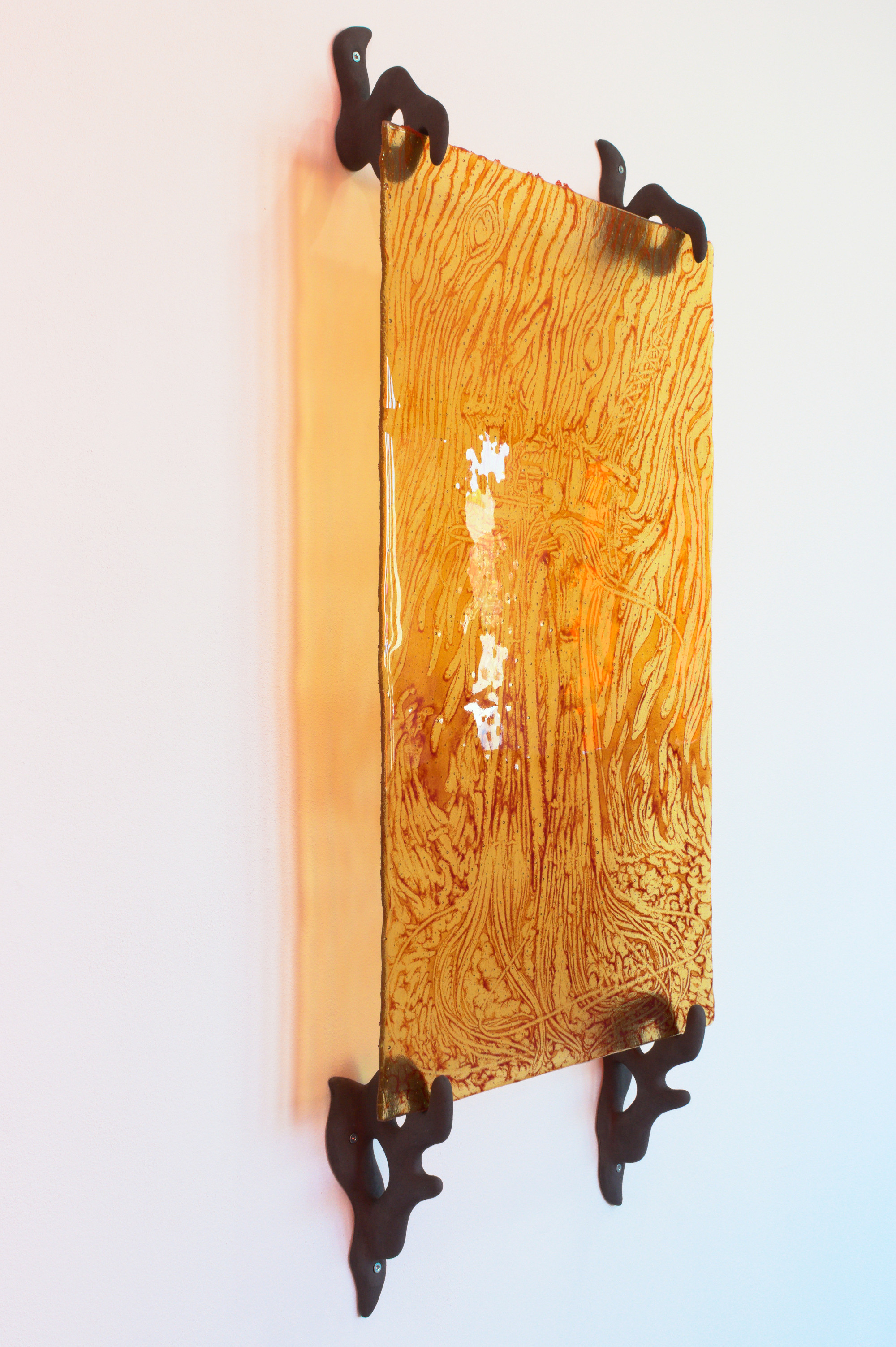 Condeep, glass, ceramics, 125x53x13cm