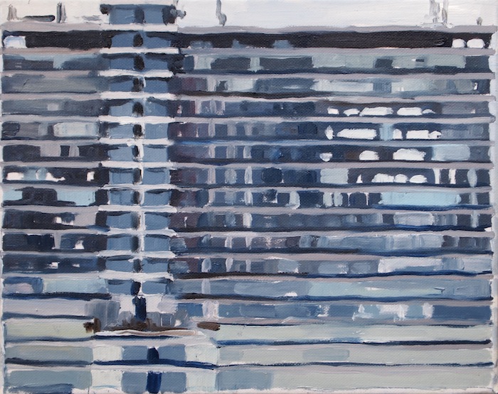 Between ten and twelve - 20cm x 16cm - oil on canvas SOLD