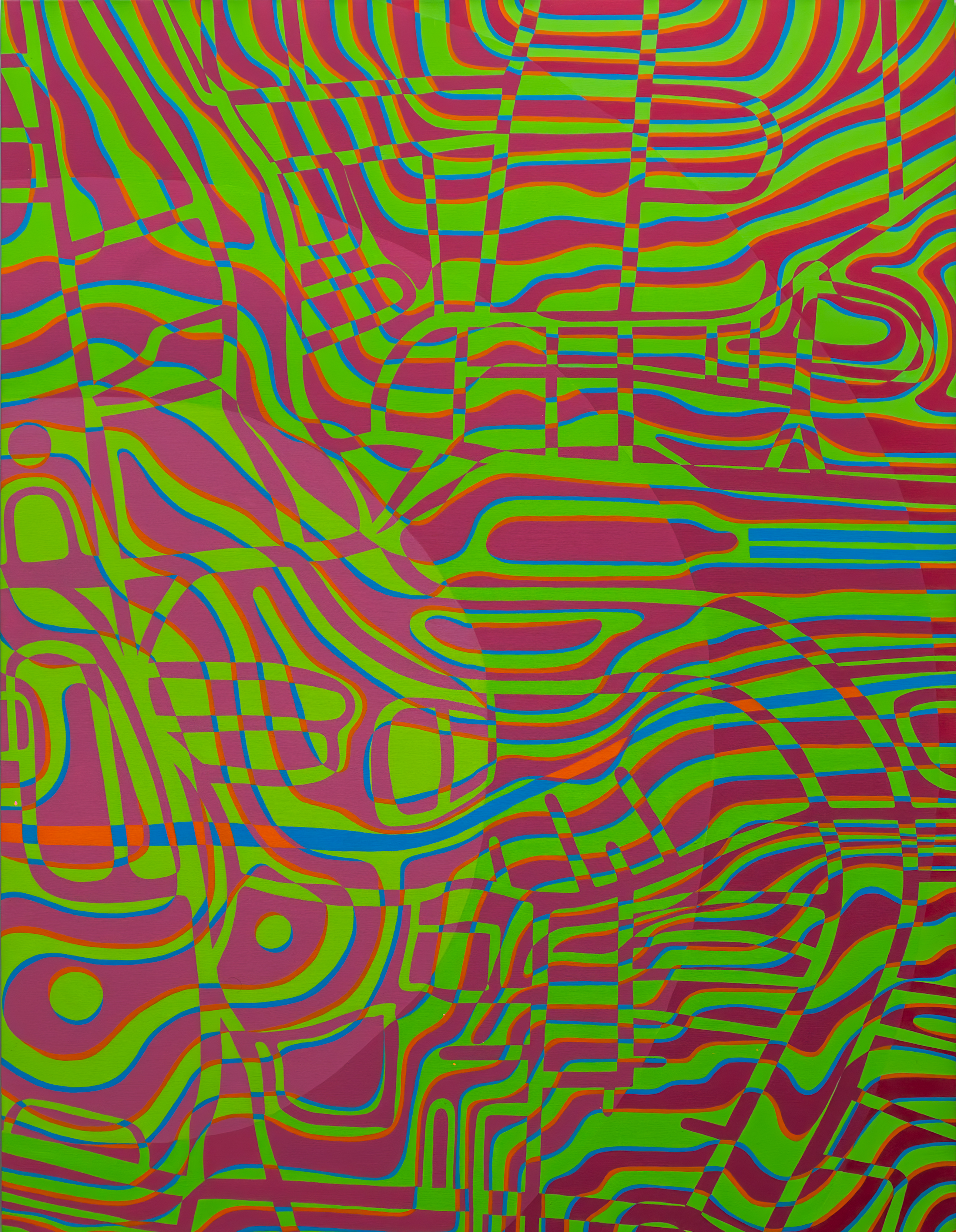  Kuasa Lalu Serta Kini #2 | 2025 | Acrylic on Canvas | 170 x 130 cm 