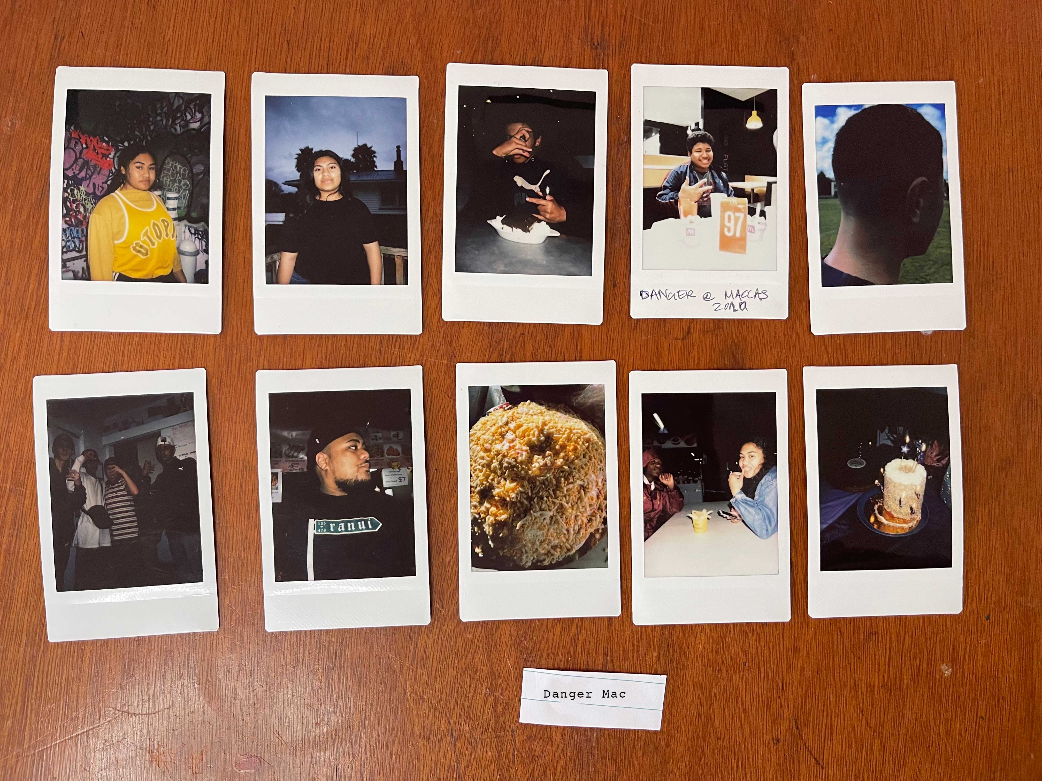 Danger Mac, set of 10 instax polaroids, 2017-21