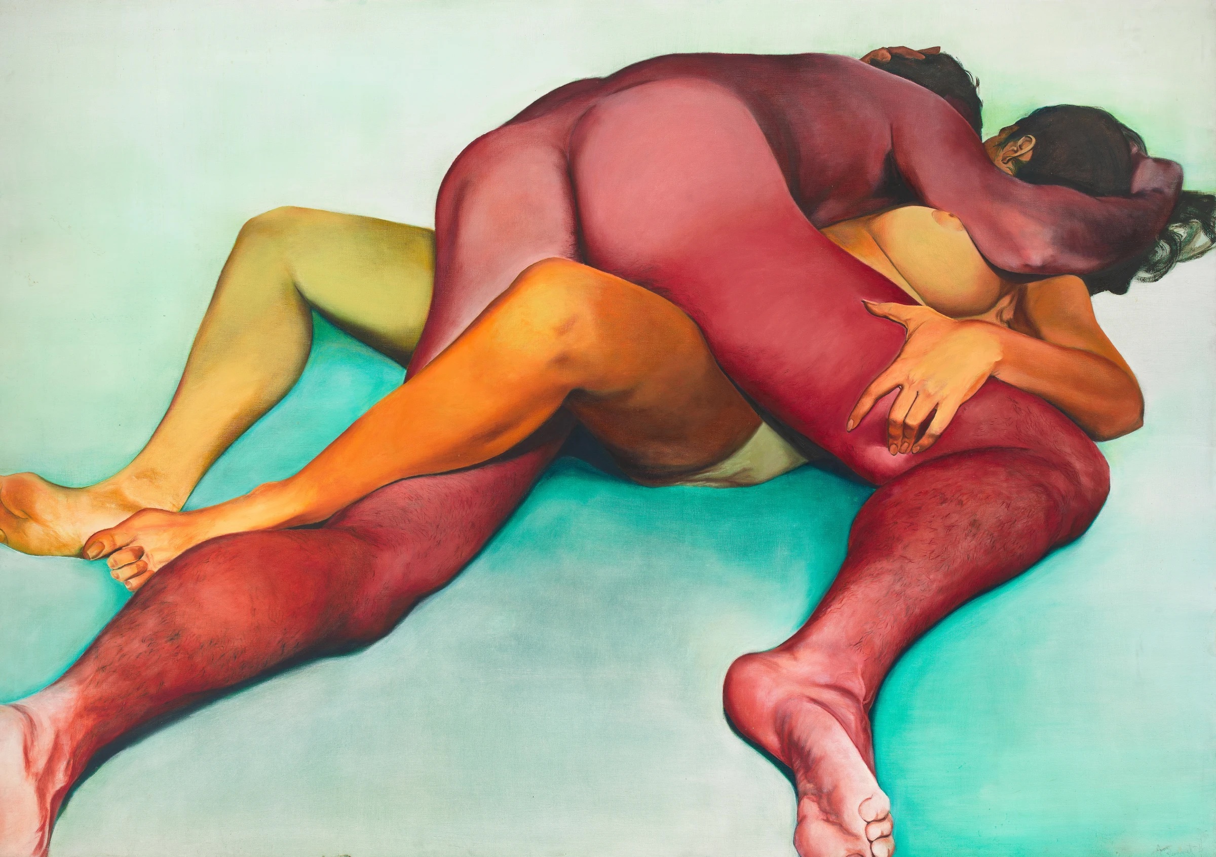 Hold, 1972, Oil on canvas, 182.88 x 274.32 cm