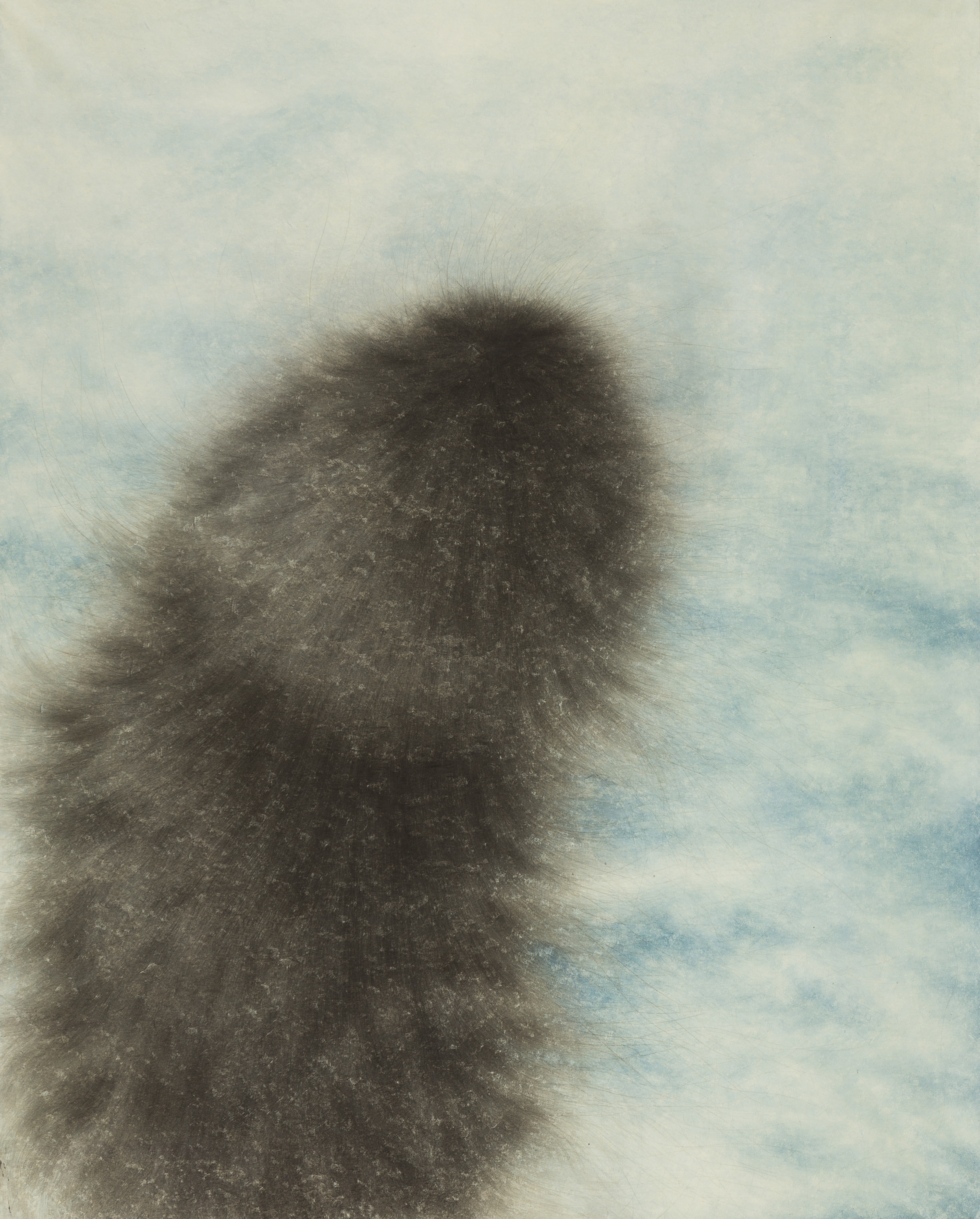 Eunsil Lee, The lonelist, 2013. Colors and ink on Korean paper. 161.5 x 129.5 cm (63.6 x 51 in). Courtesy of the artist