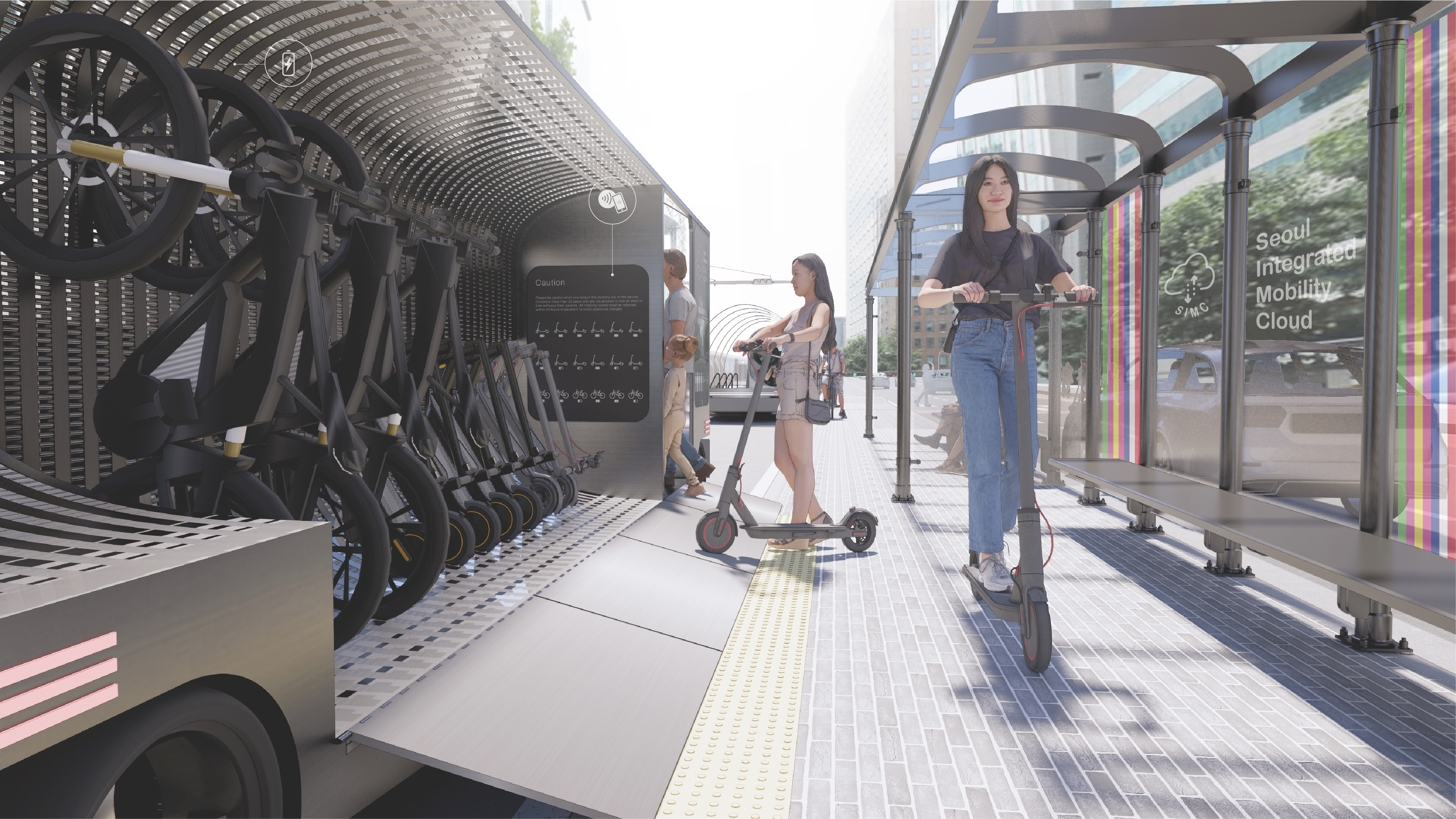 On-bus Autonomous Micro-mobility Management System
