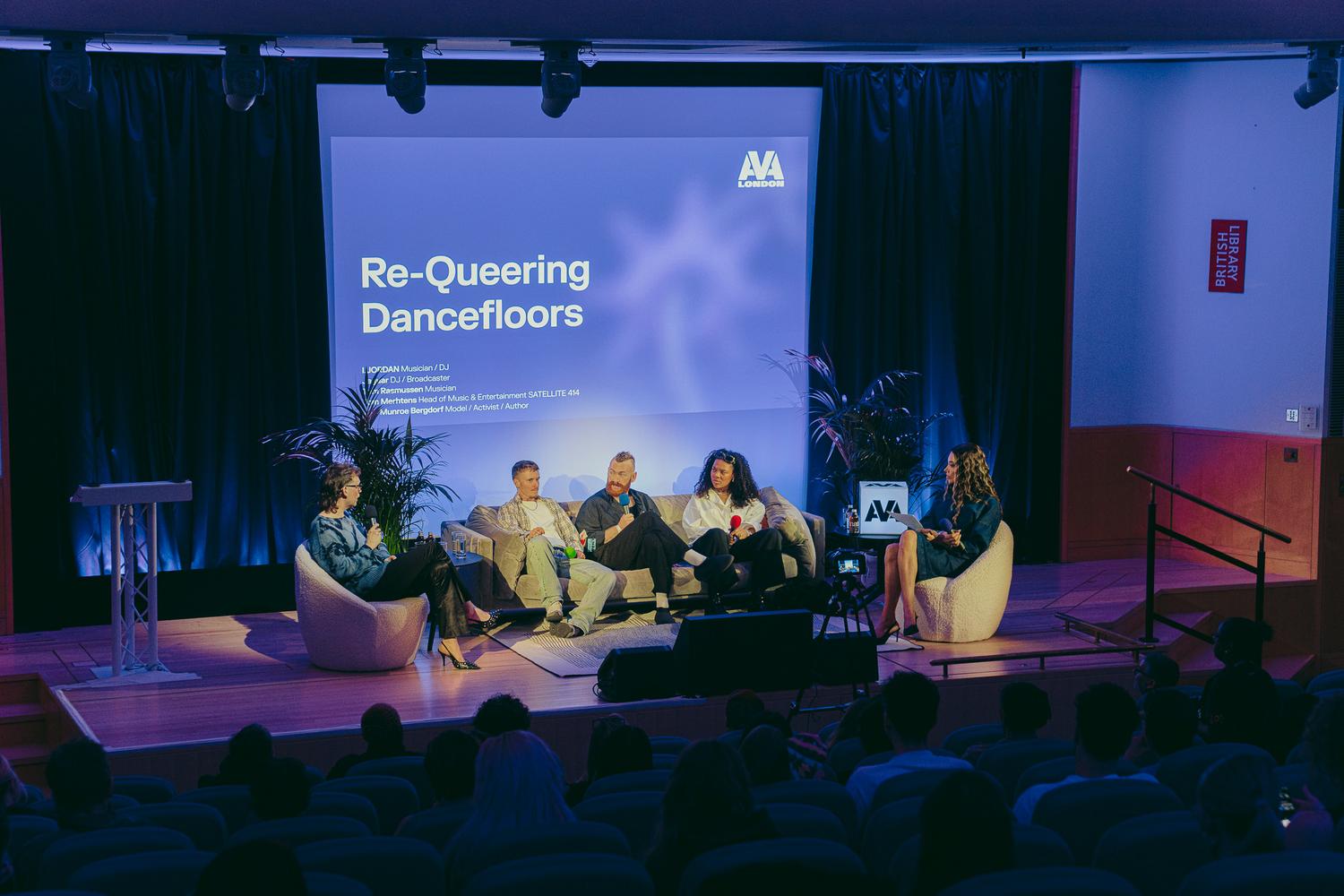 Re-Queering Dancefloors panel at AVA London, British Library.
