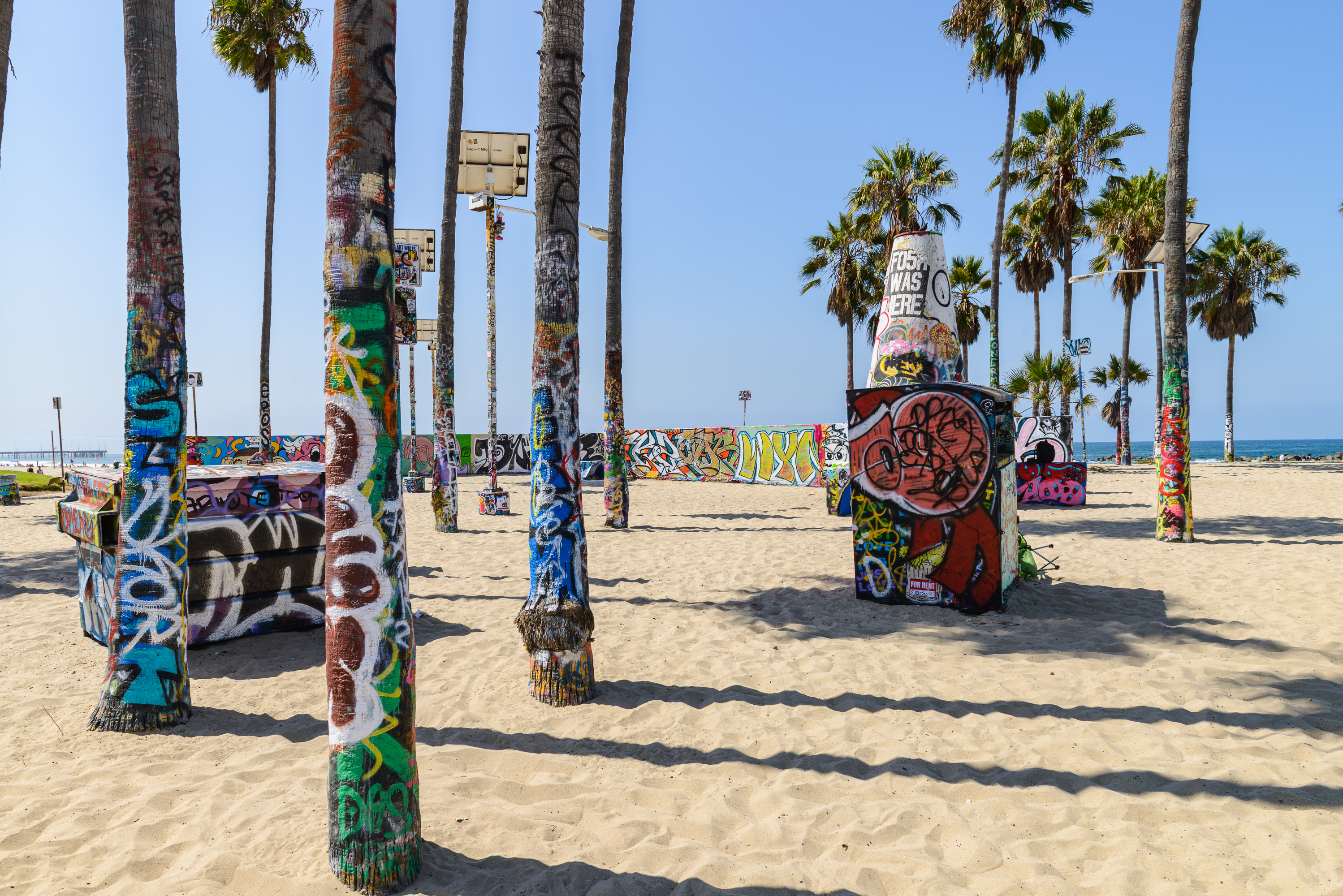 Plage de Santa Monica. Lieu de culture à Los Angeles