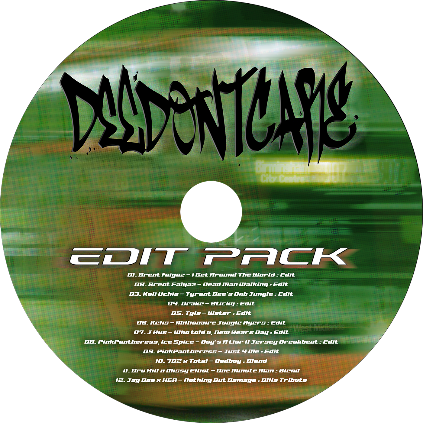Art cover for DeeDONTCARE's Edit Pack