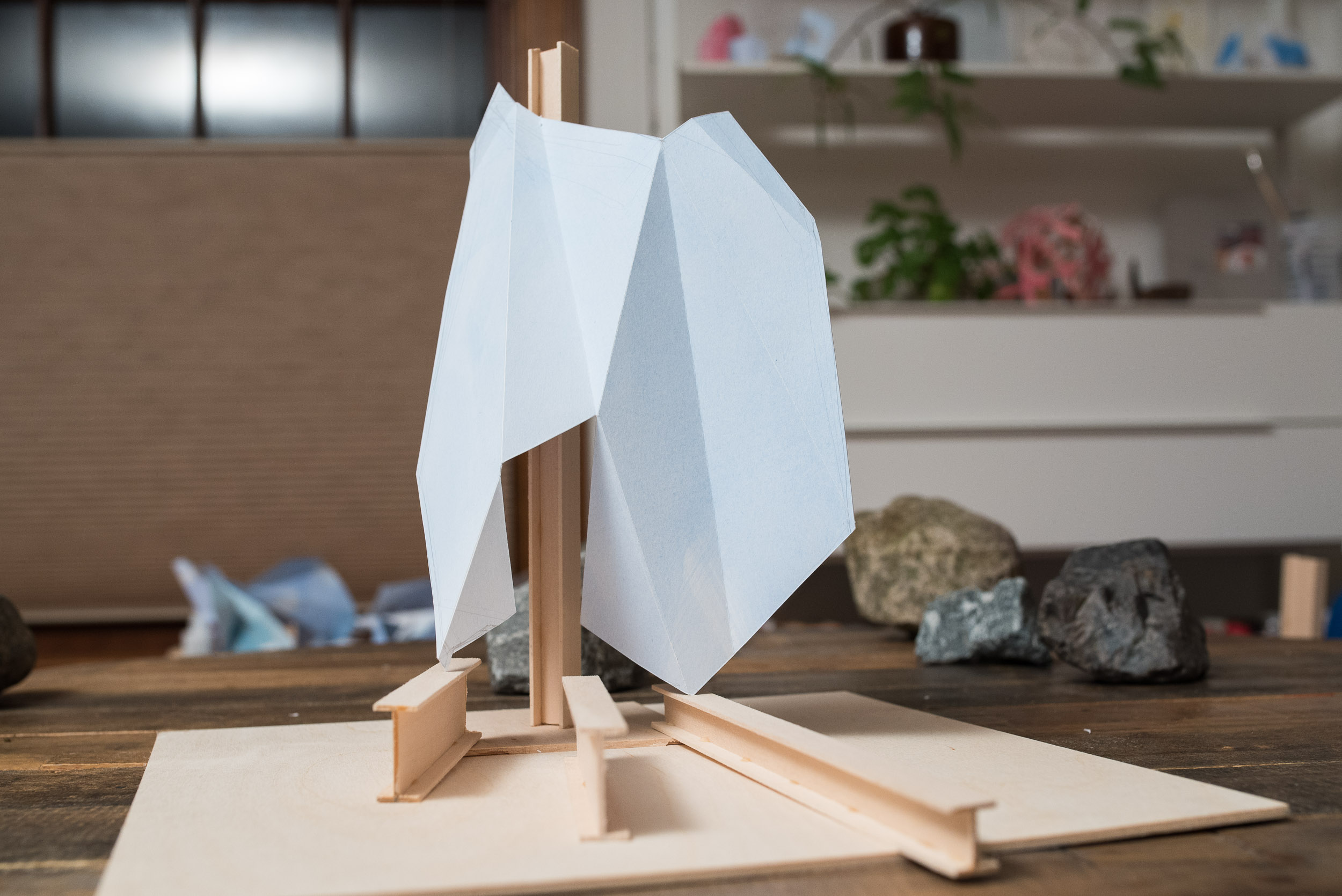 2014, acrylic, paper, wood, 12 x 12 x 12 inches