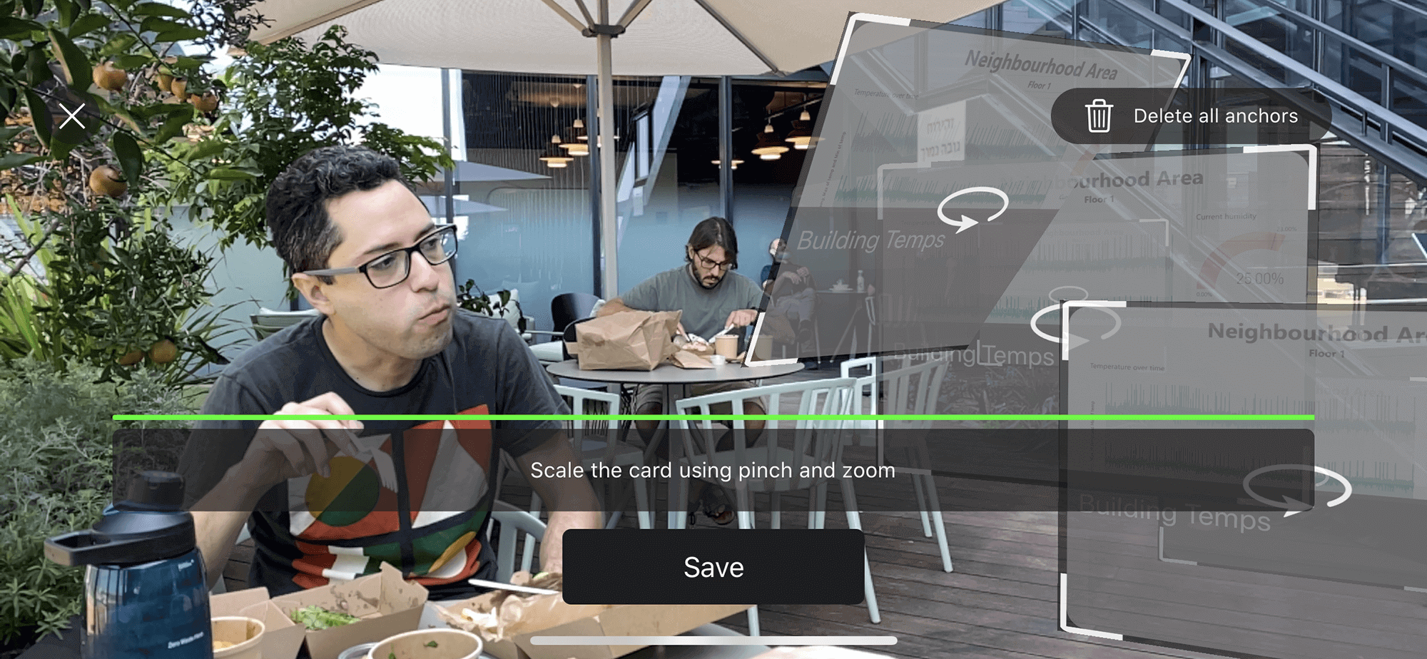 Report card in "Pinning" mode. Test build with multiple appearances of the same card.