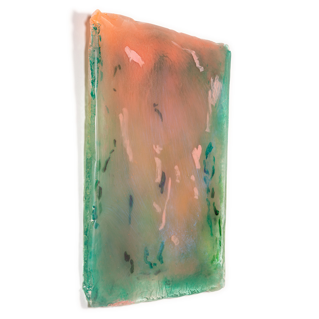 "Éther"; acrylique, pigment et époxy ; 24 x 18 po ; 2024