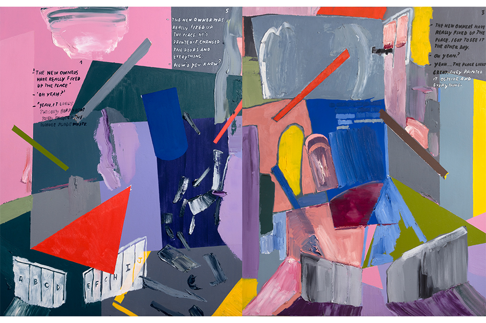 Grace WeinribLa Casa, 2019Oil and acrylic on canvas140 x 220 cm©Jorge Brantmayer