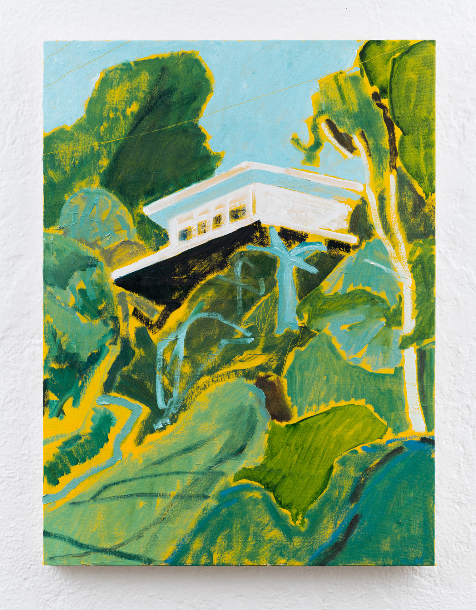 "Balcony" oil on canvas, 24 x 18 in., 2018