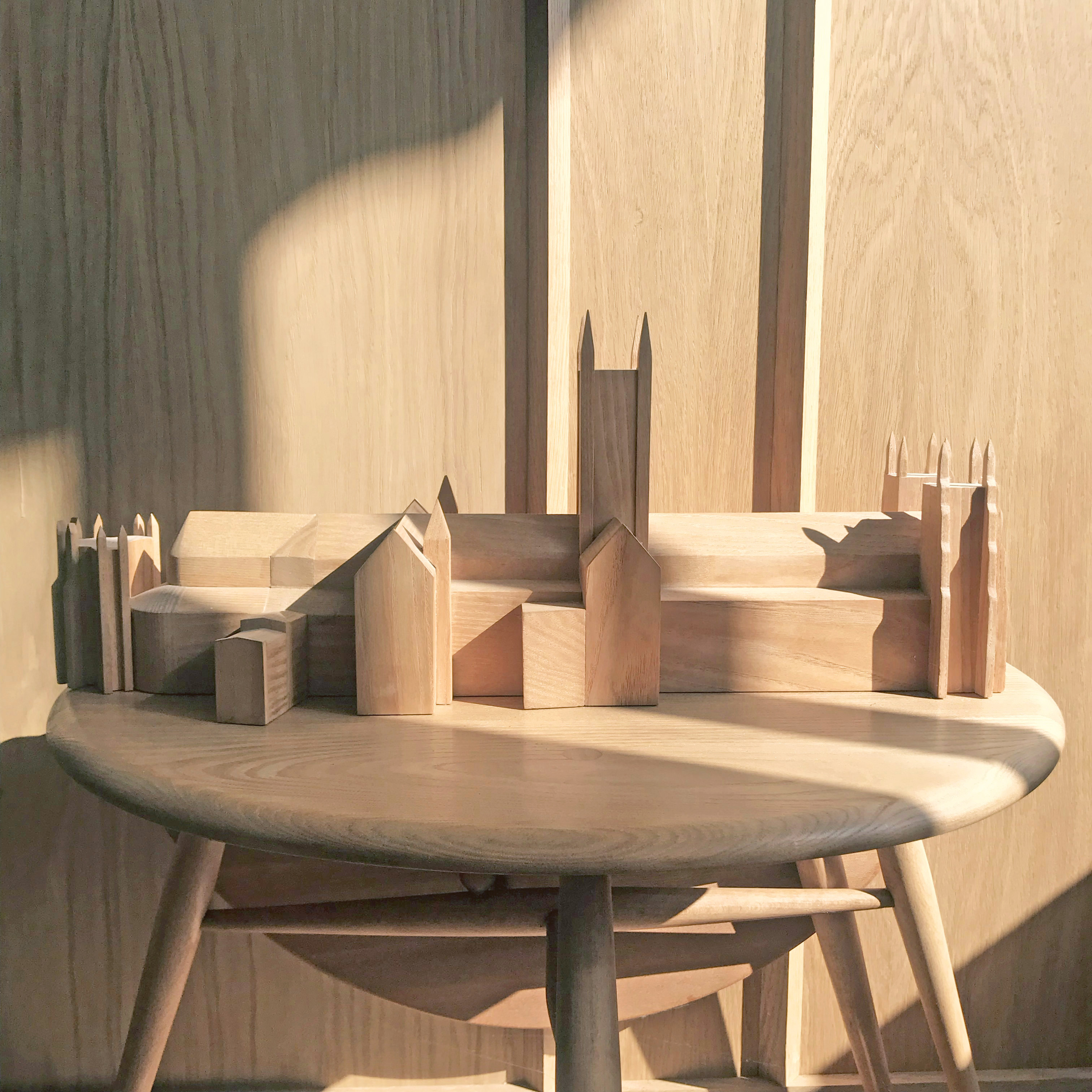 Canterbury cathedral modelled in Ash